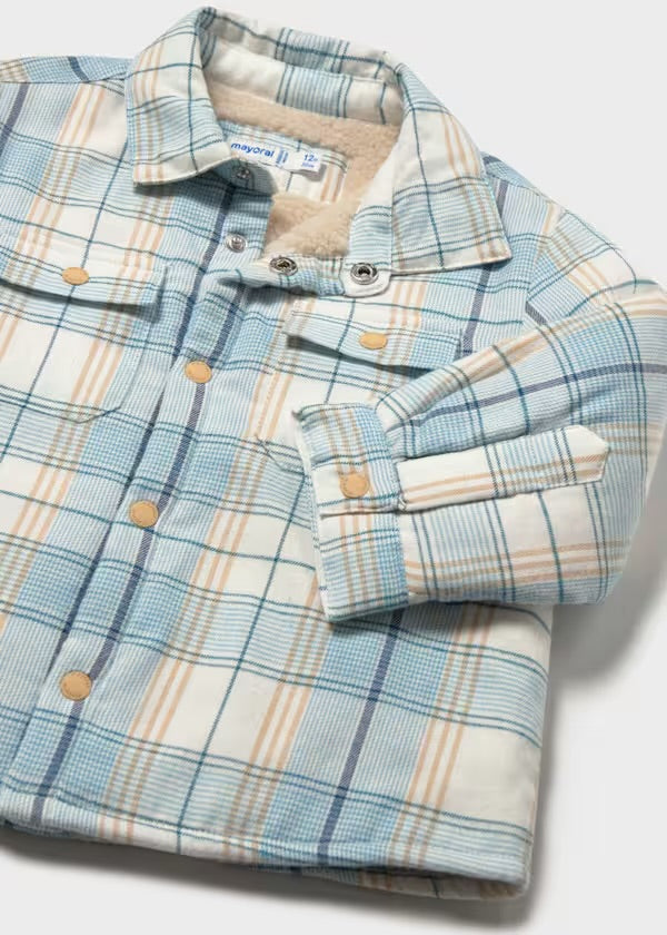 Sobre camisa cuadros forrada