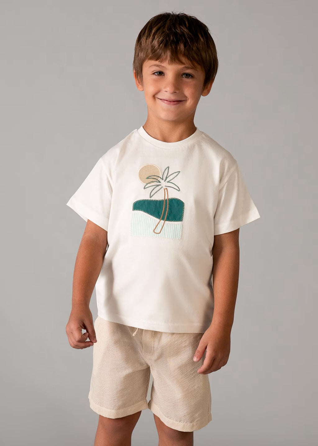 Conjunto Bermuda seersucker