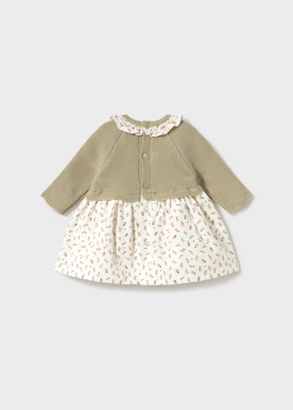 Vestido tricot combinado