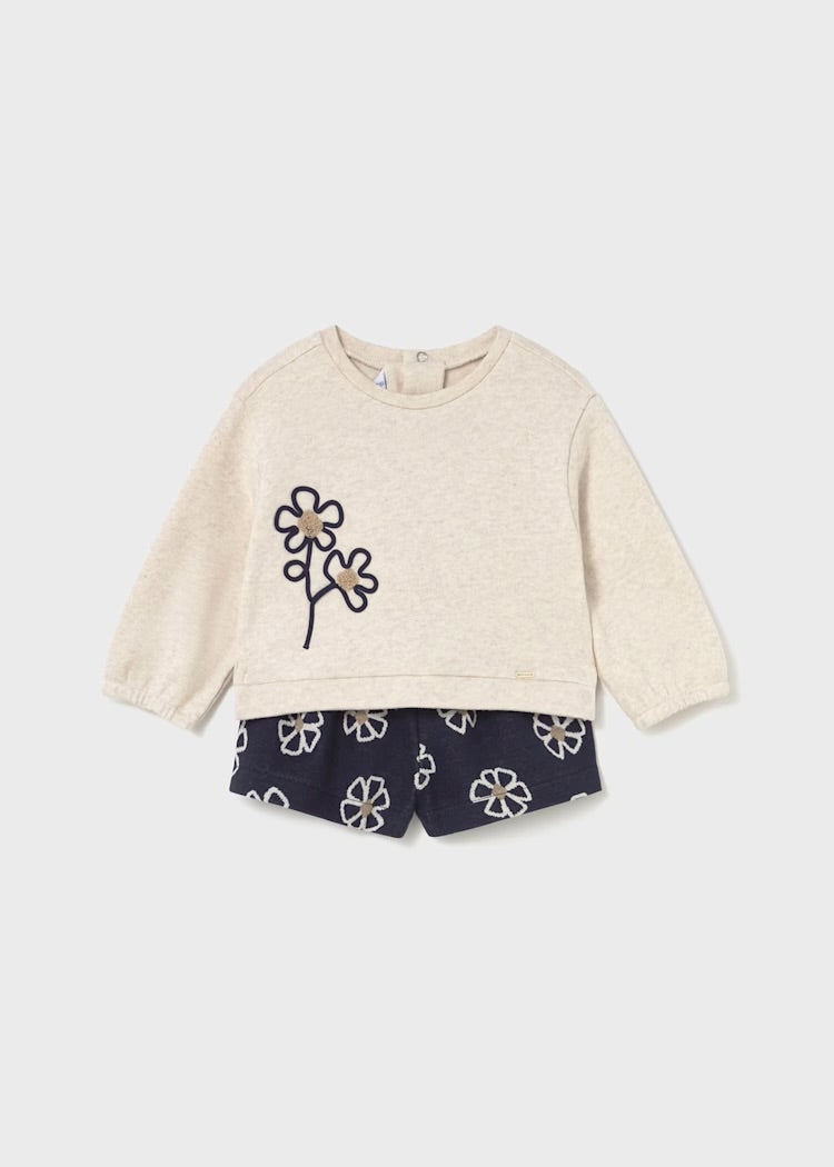 Conjunto bermuda flores