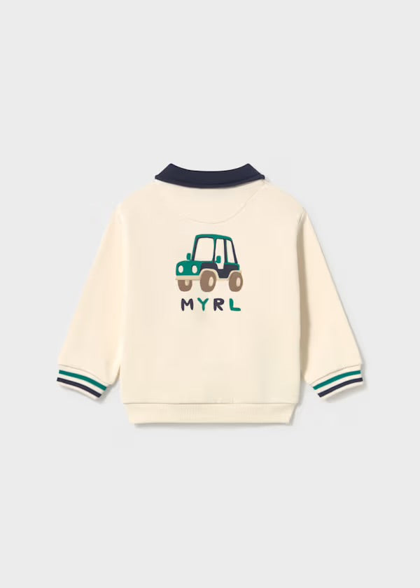 Pullover cuello polo