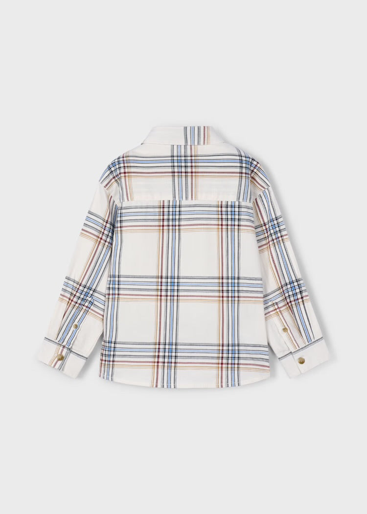 Camisa cuadros manga larga