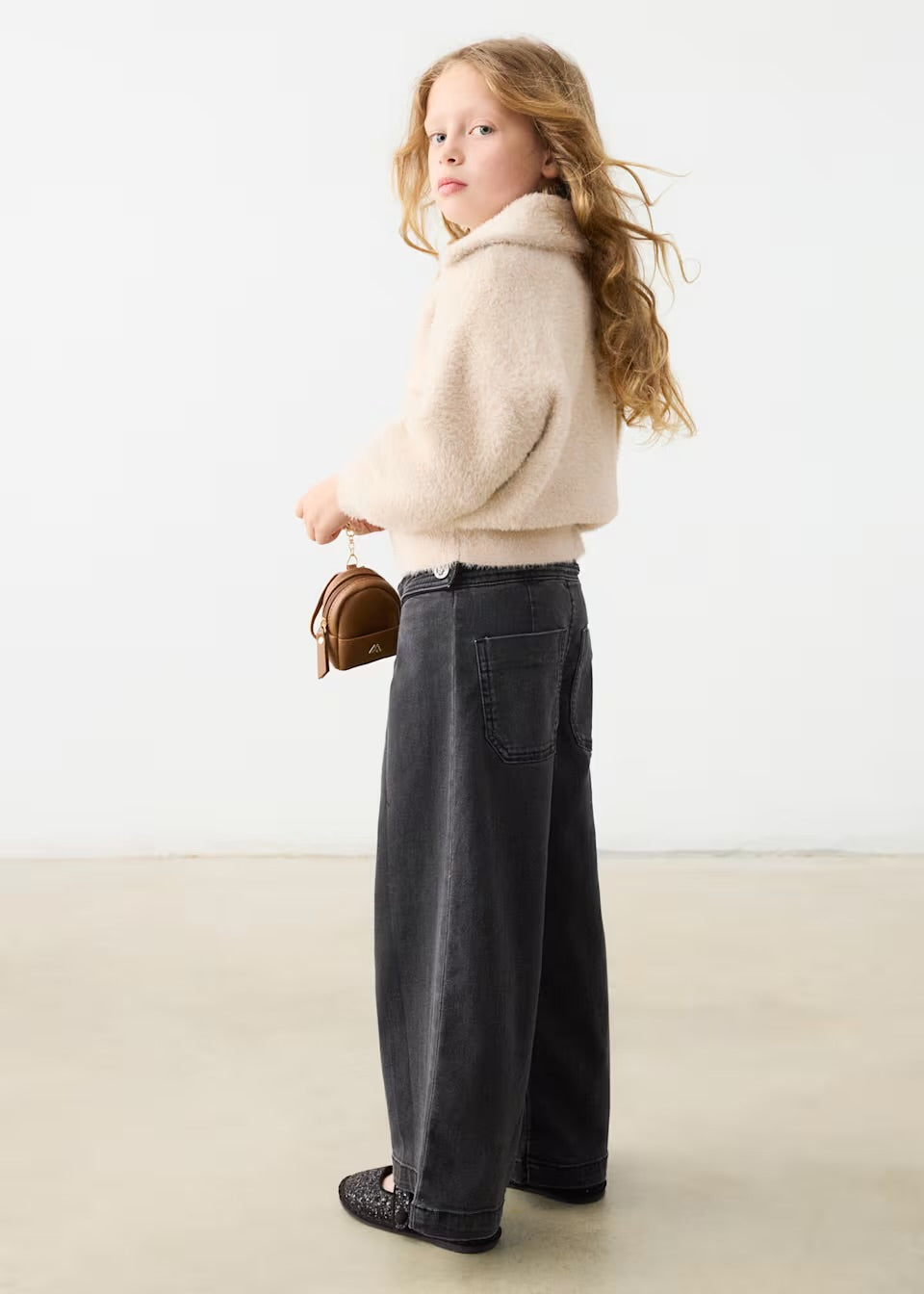 Pantalon tejano wide