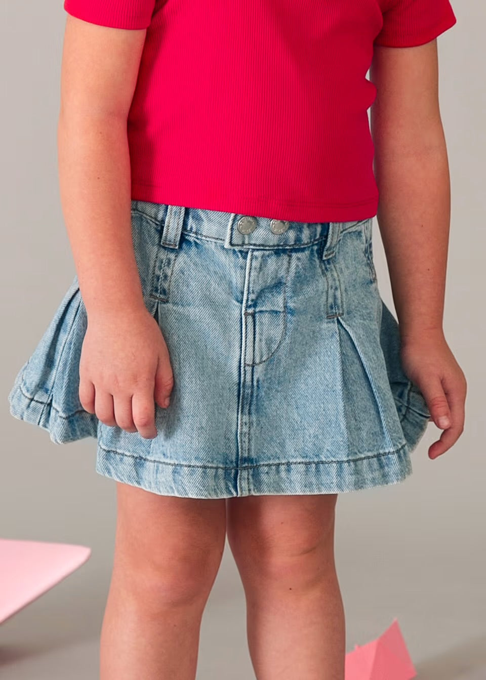 Falda denim fluido