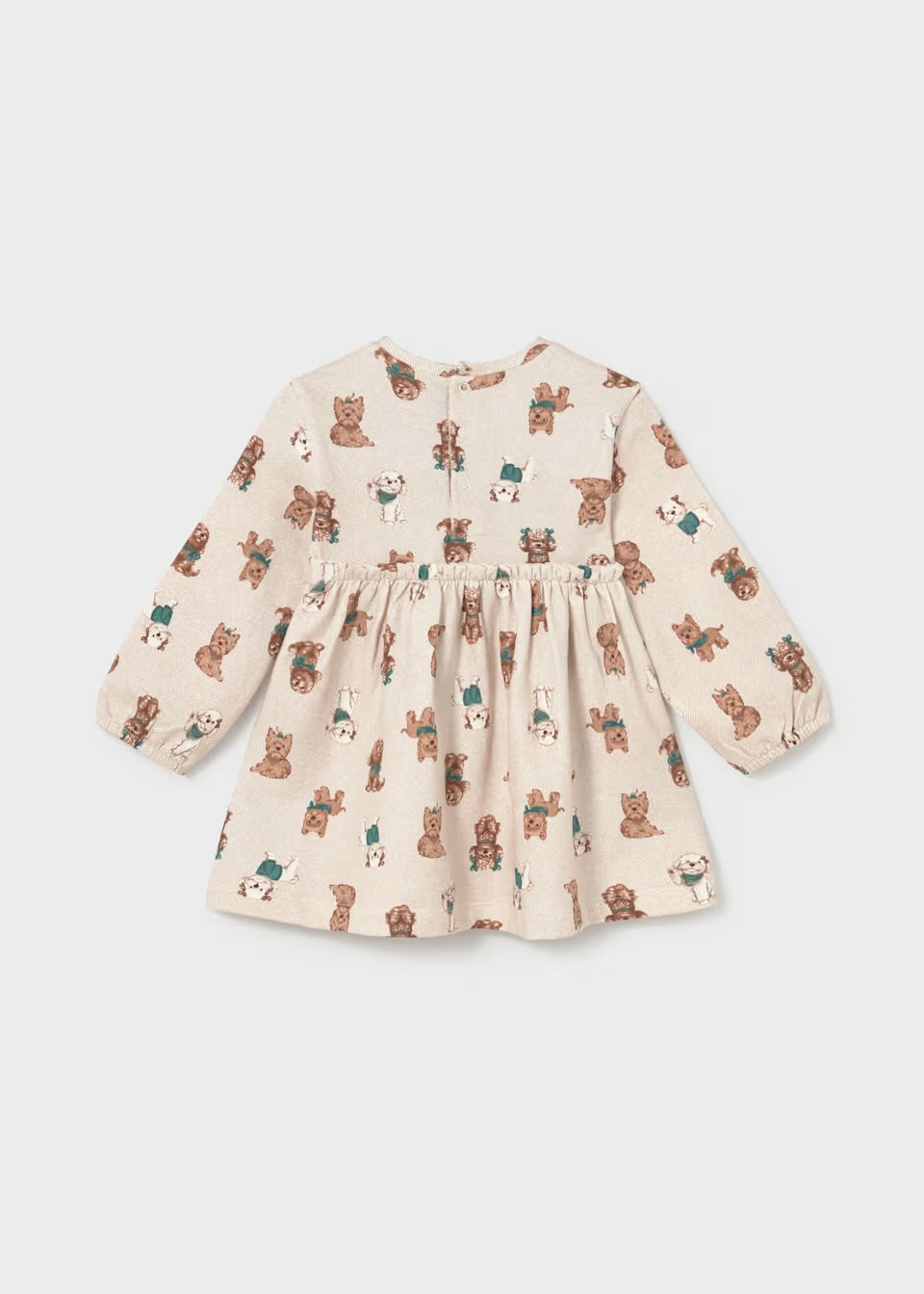 Vestido felpa estampado