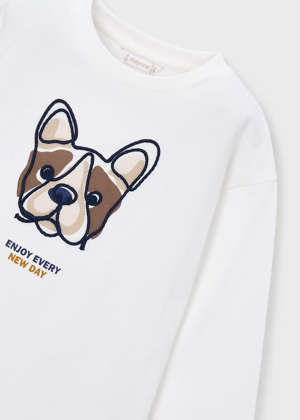 Camiseta ml perro bordado