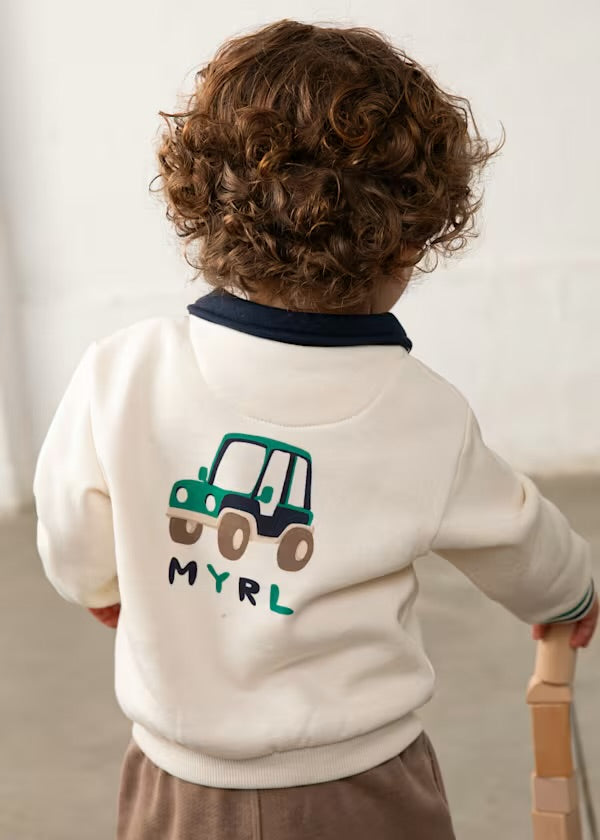 Pullover cuello polo