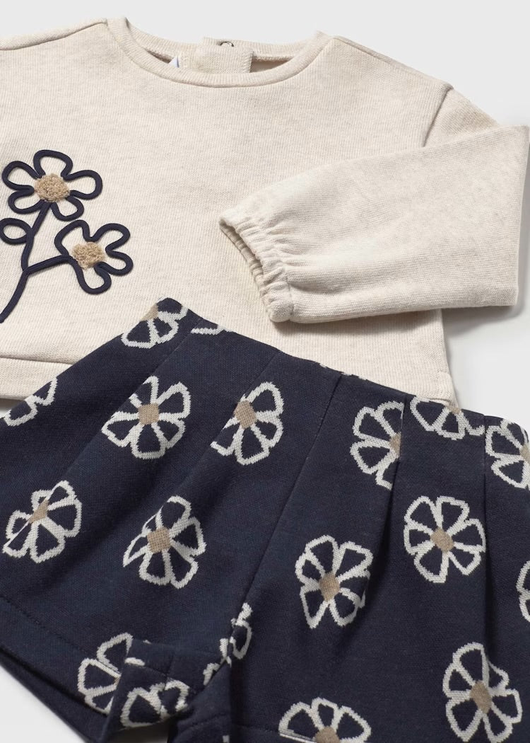 Conjunto bermuda flores