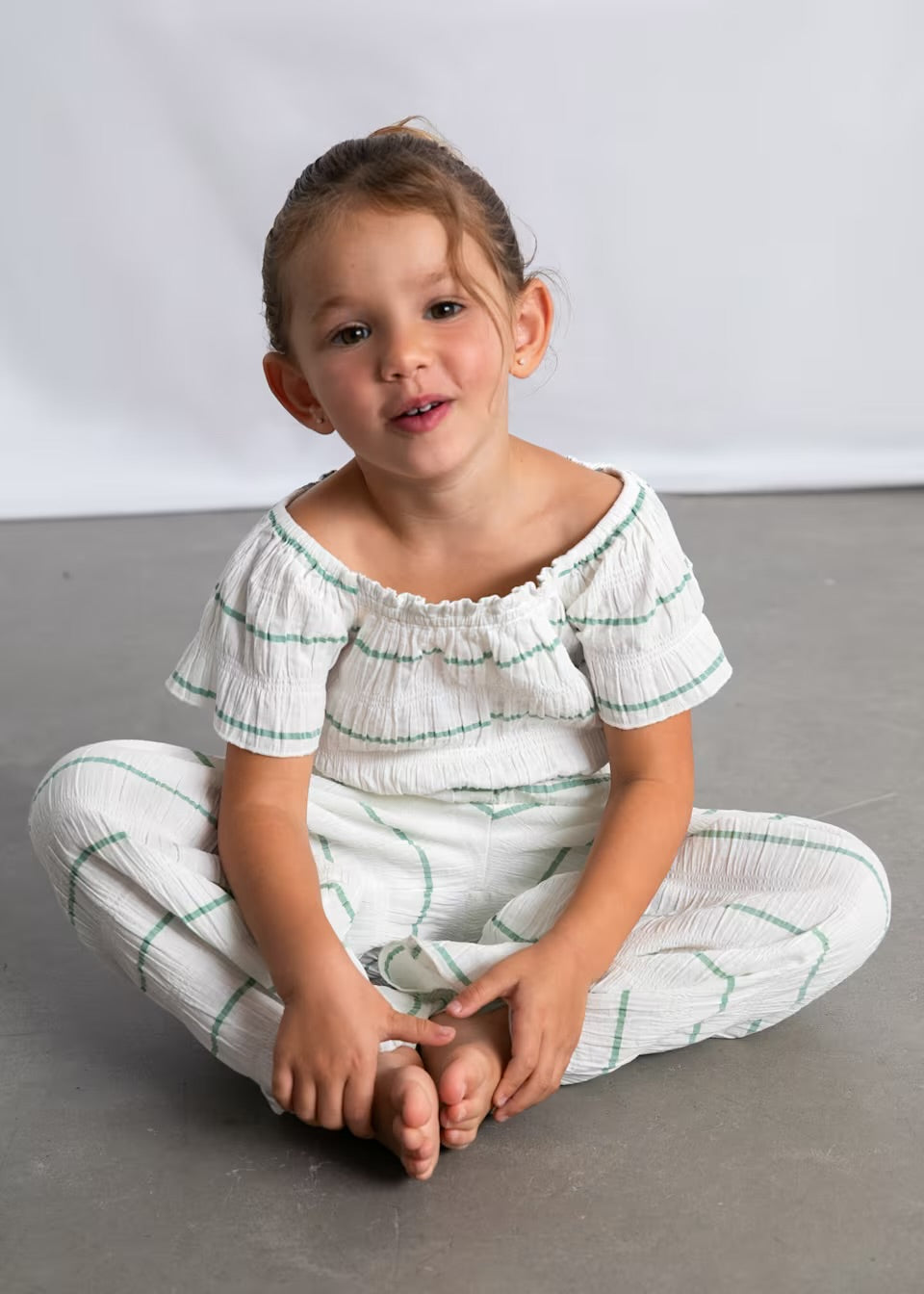 Conjunto pantalones largo rayas