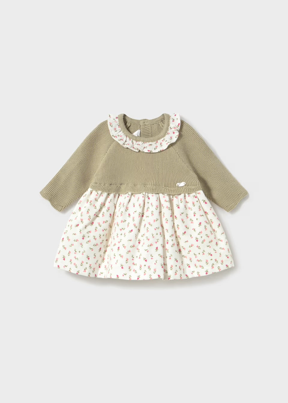 Vestido tricot combinado