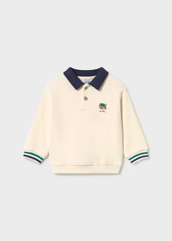 Pullover cuello polo