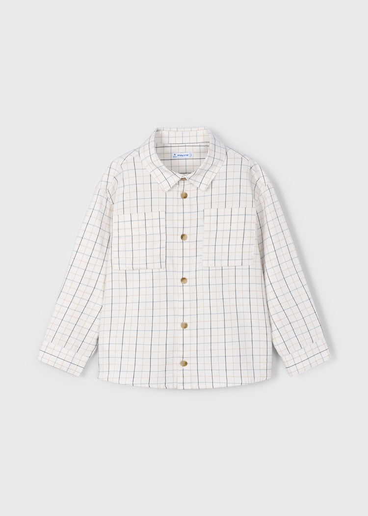 Camisa cuadros manga larga