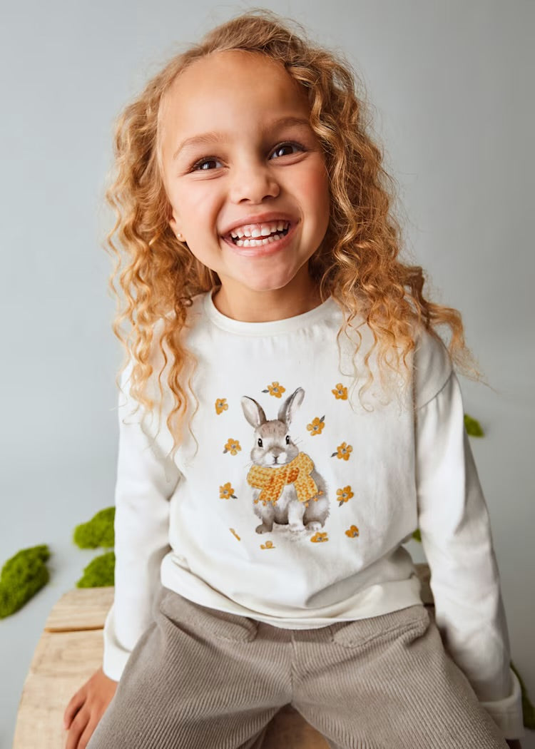Camiseta conejo manga larga