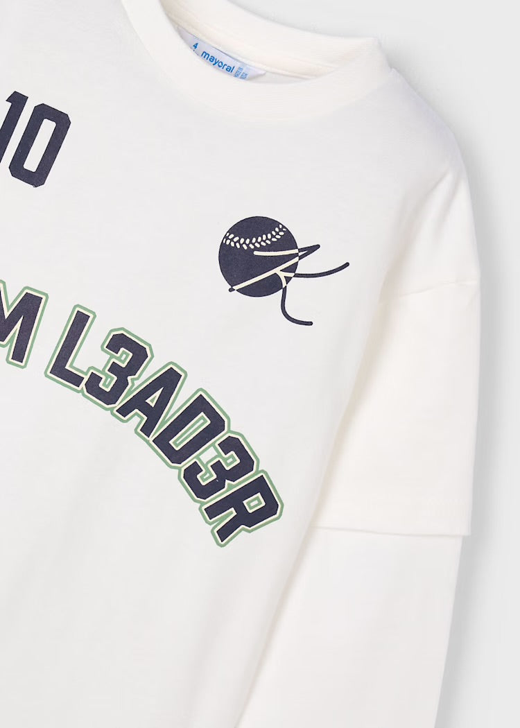 Camiseta team manga larga