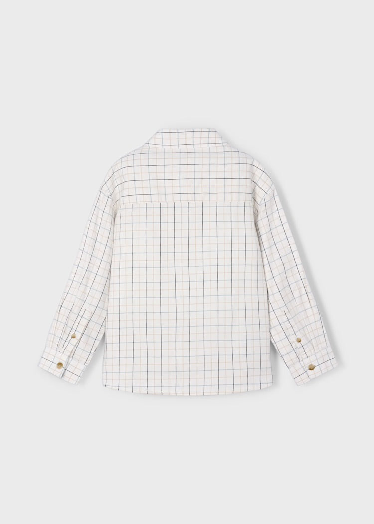Camisa cuadros manga larga