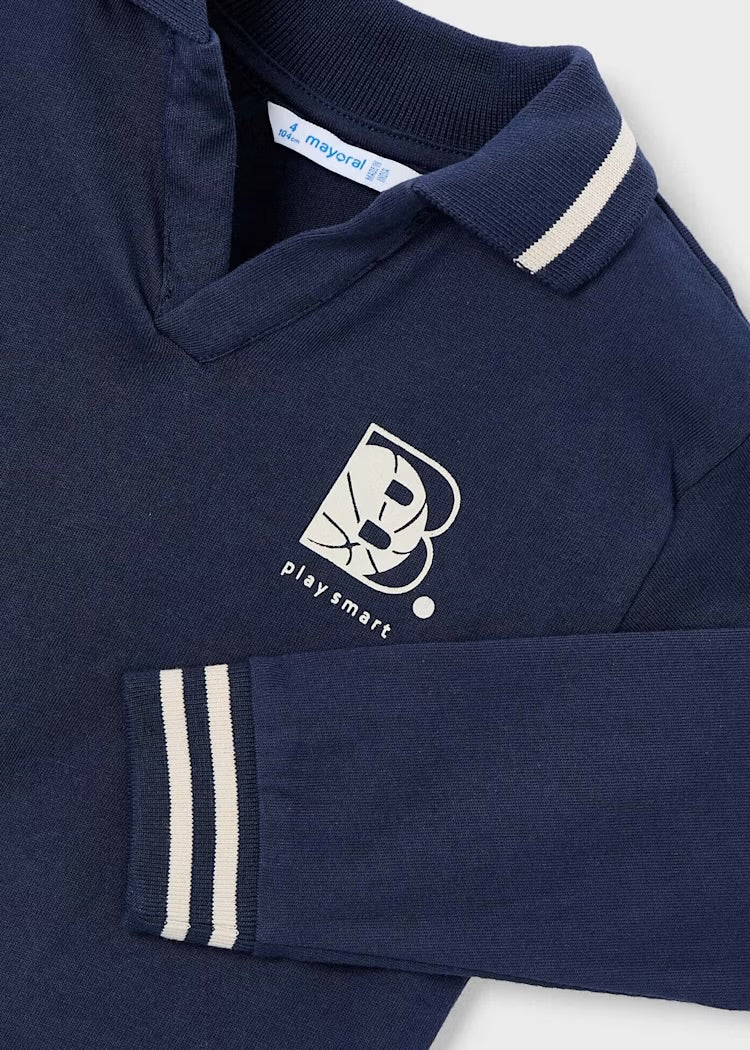 Polo patentes manga larga