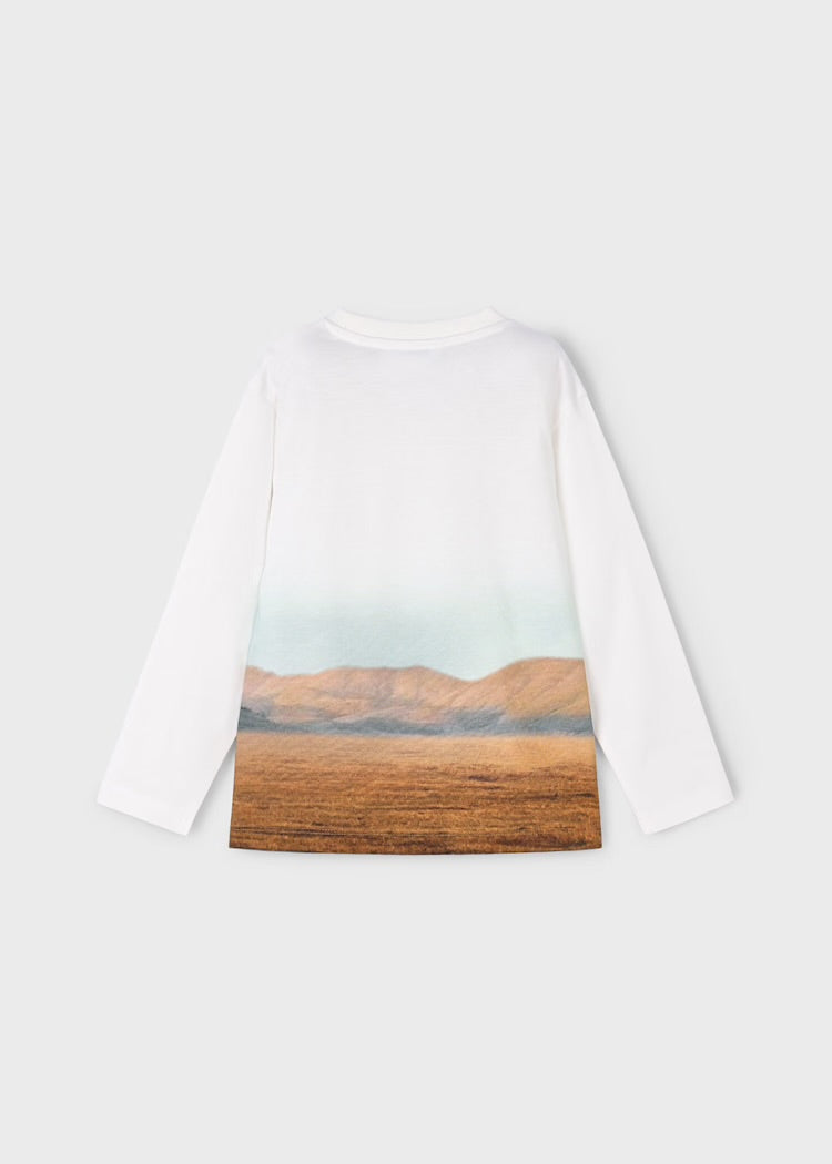 Camiseta caballos manga larga