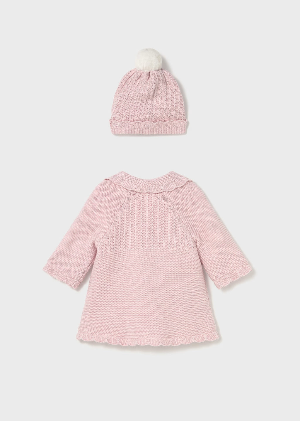 Abrigo y gorro tricot
