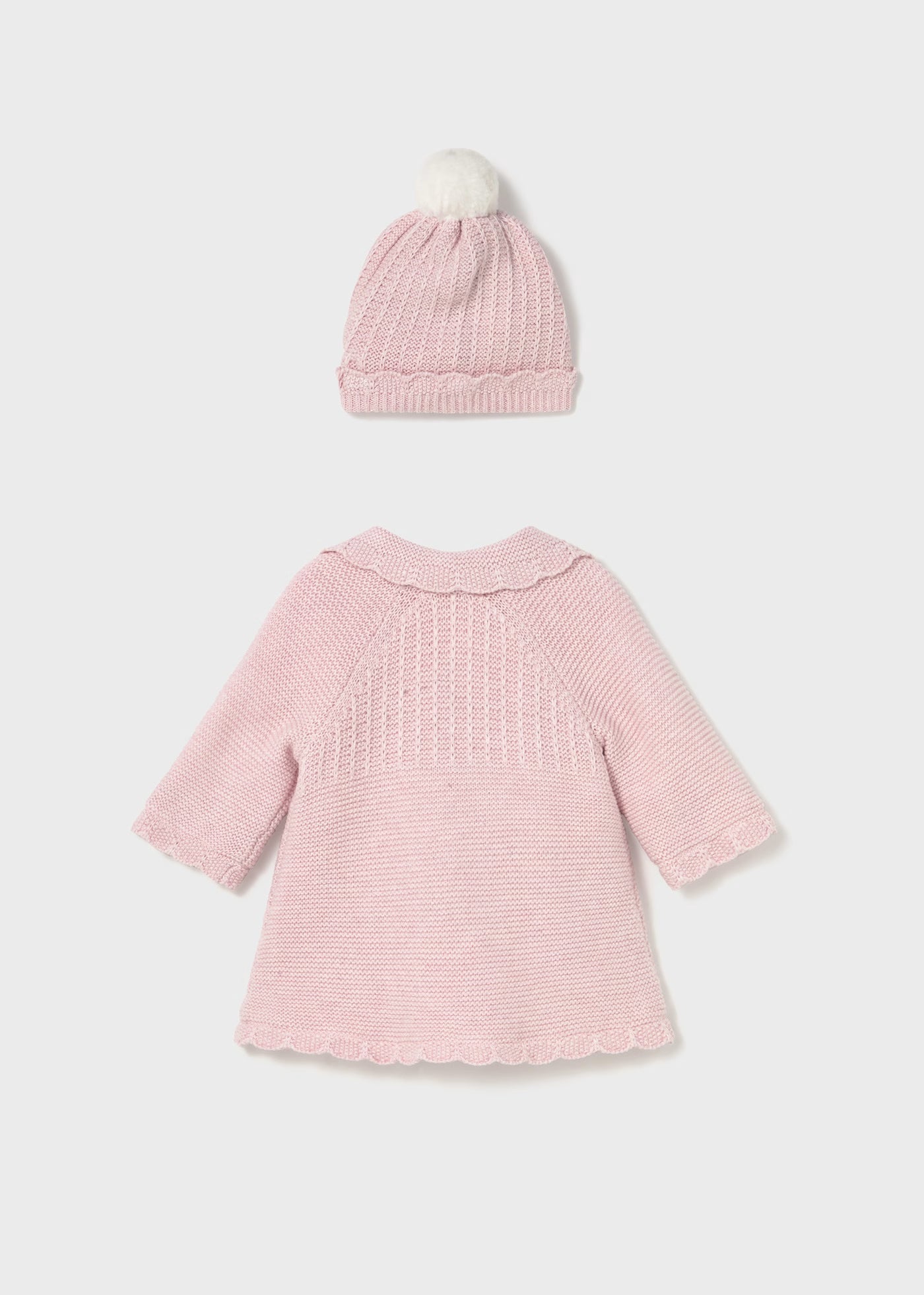 Abrigo y gorro tricot