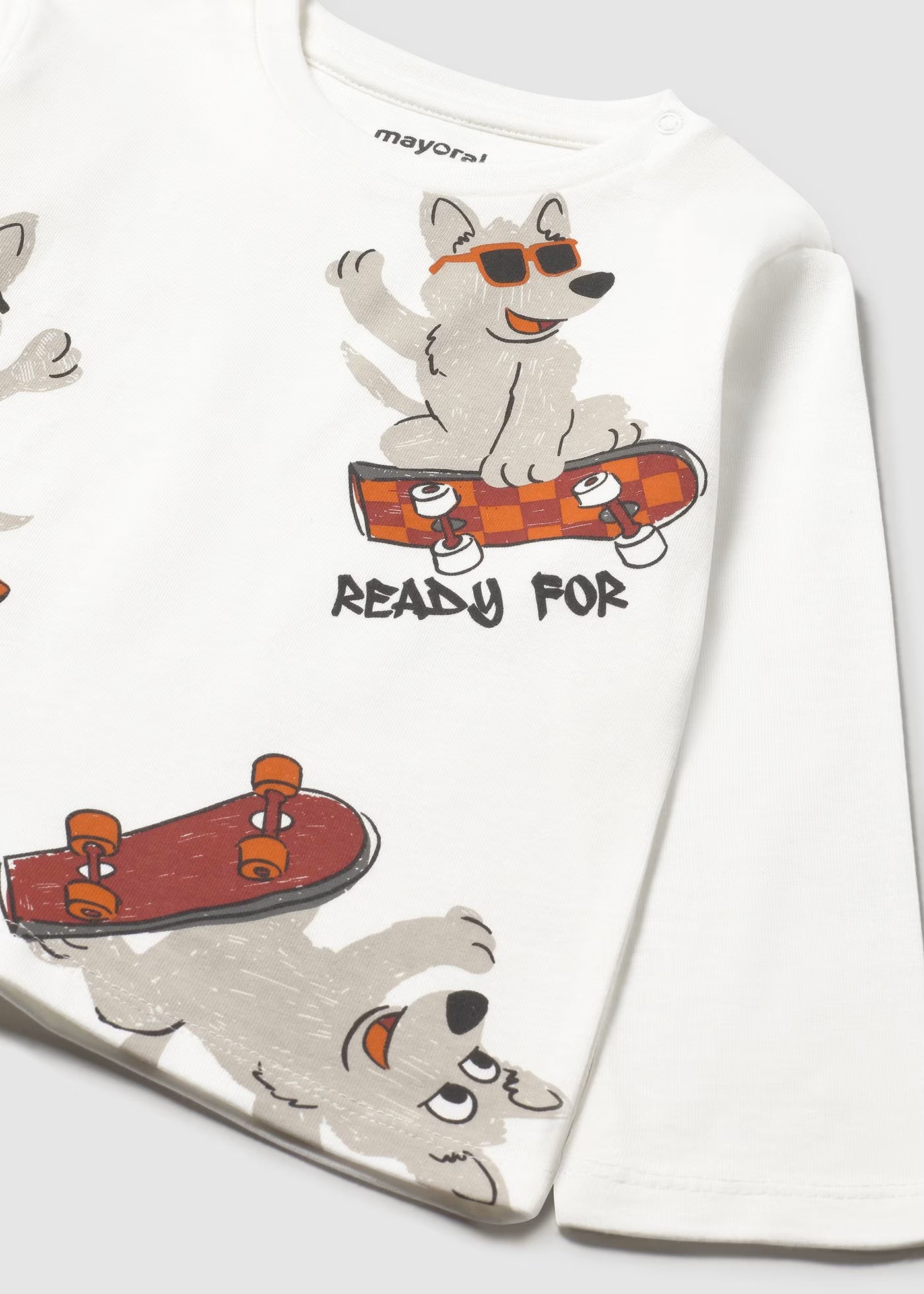 Camiseta animales manga larga