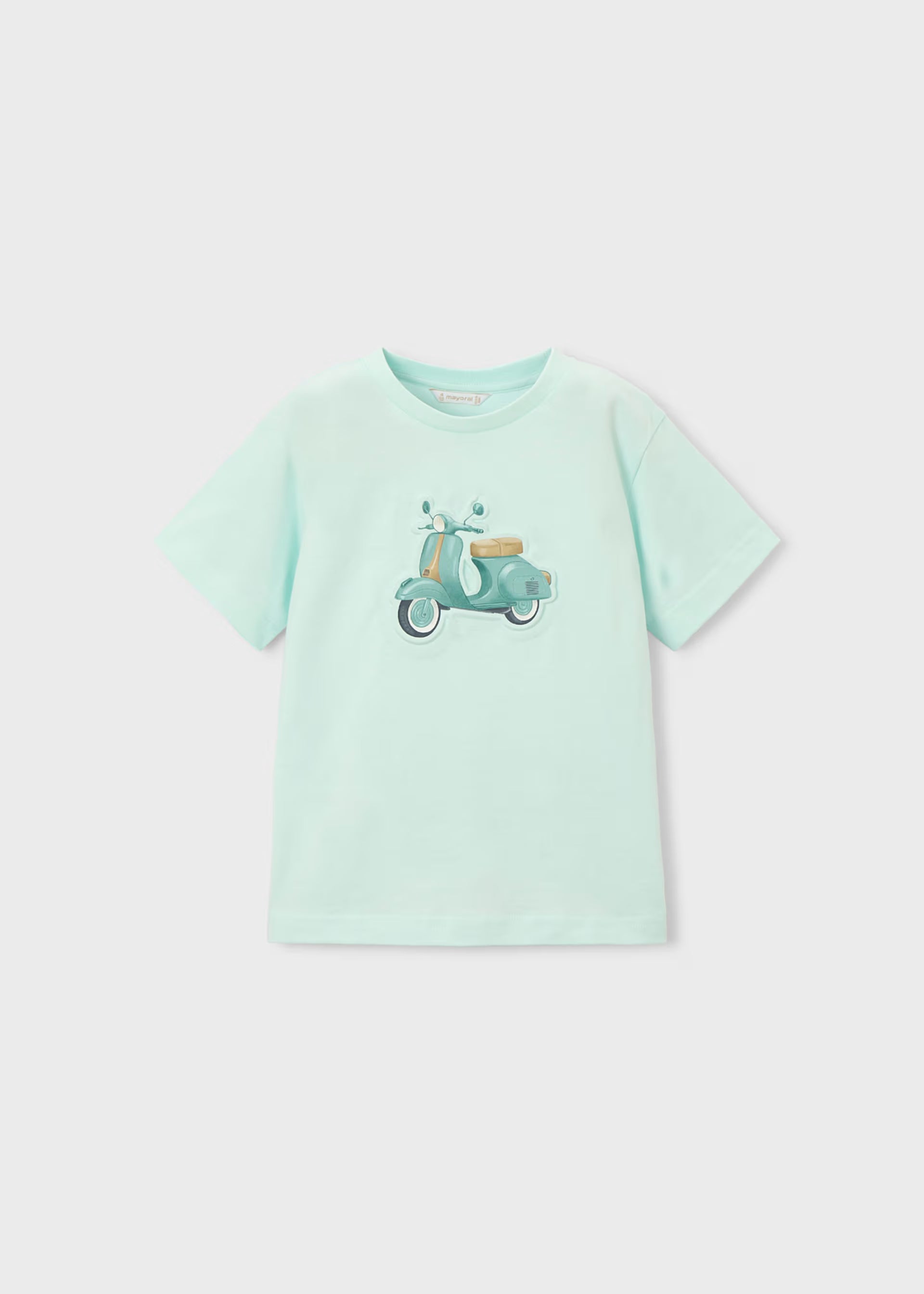 Camiseta manga corta embossed