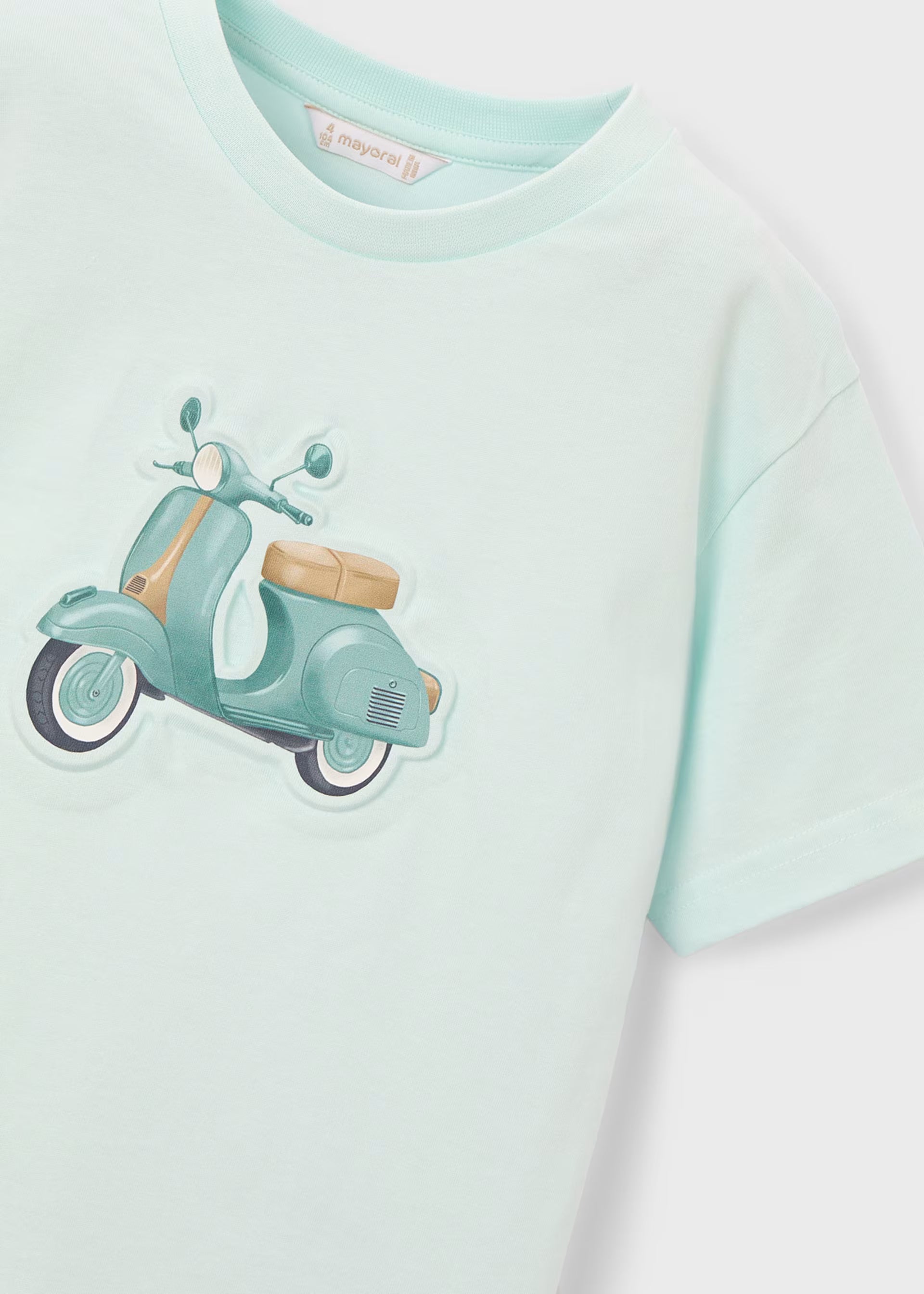 Camiseta manga corta embossed