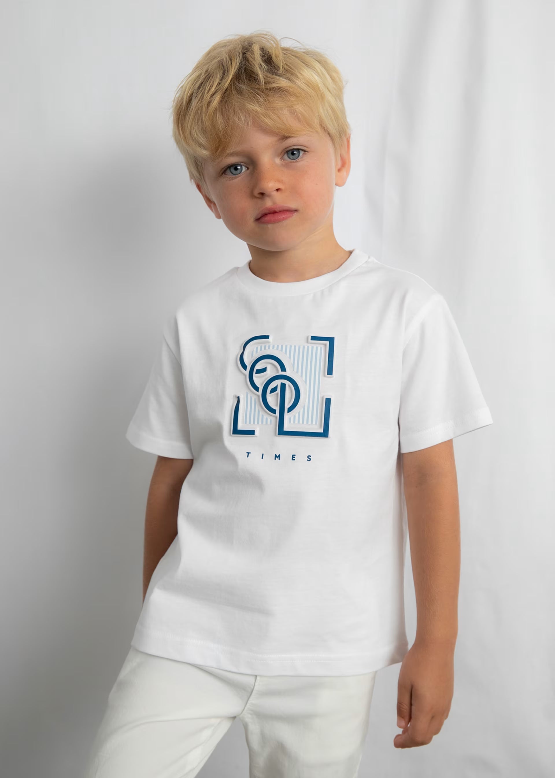 Camiseta manga corta embossed