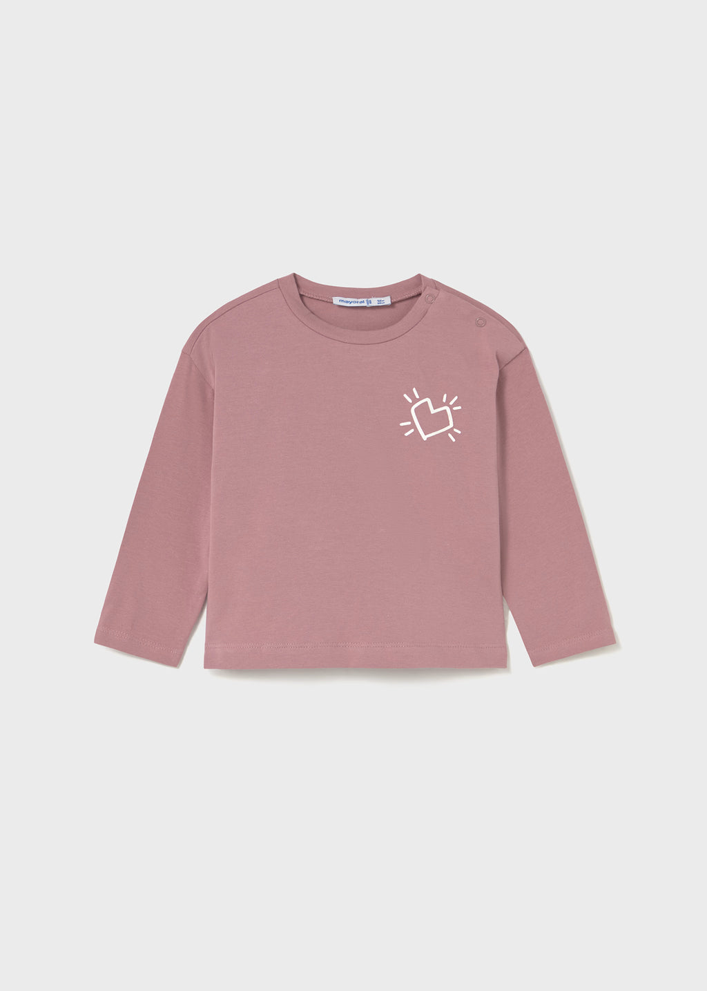 Camiseta print espalda manga larga
