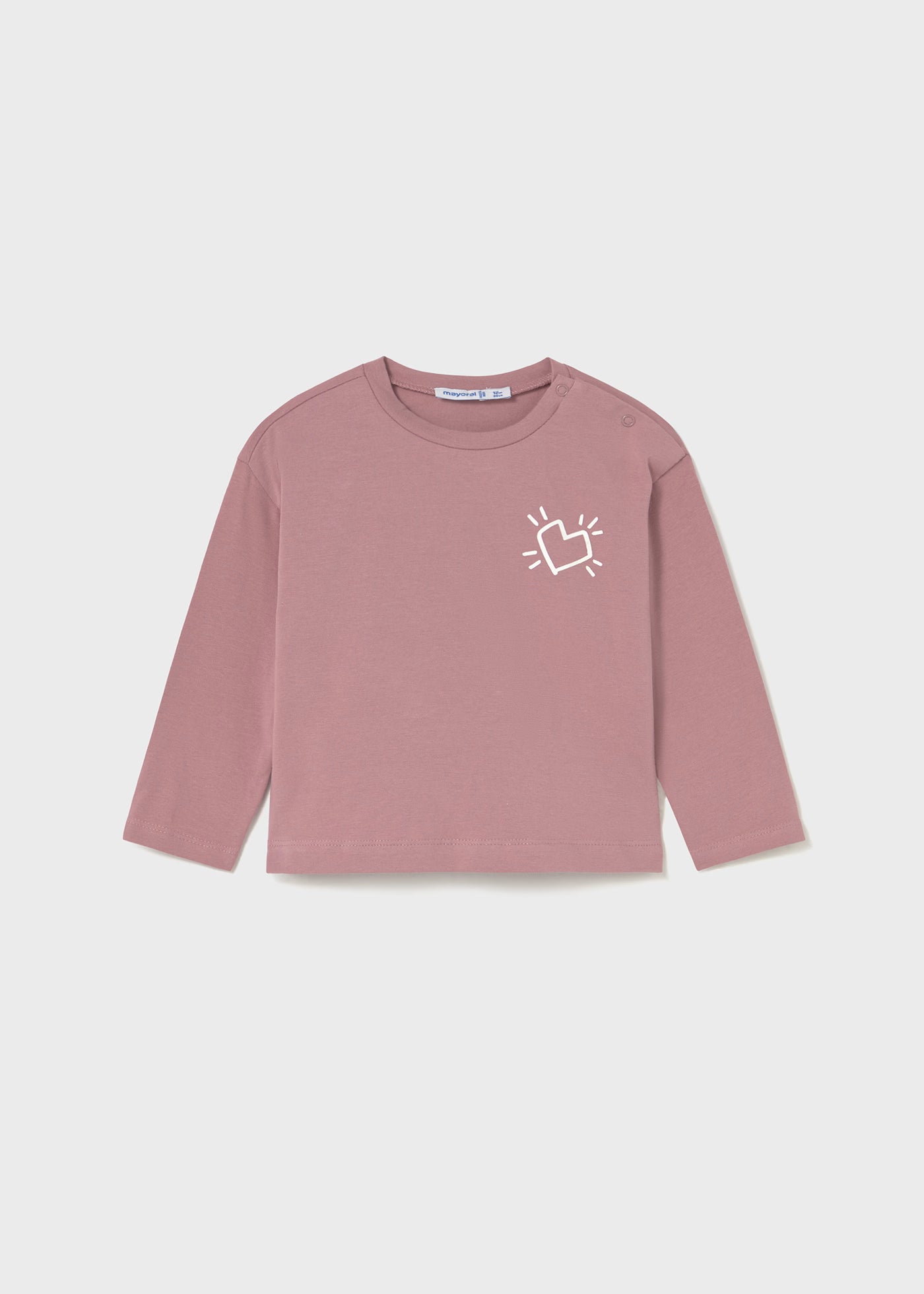 Camiseta print espalda manga larga