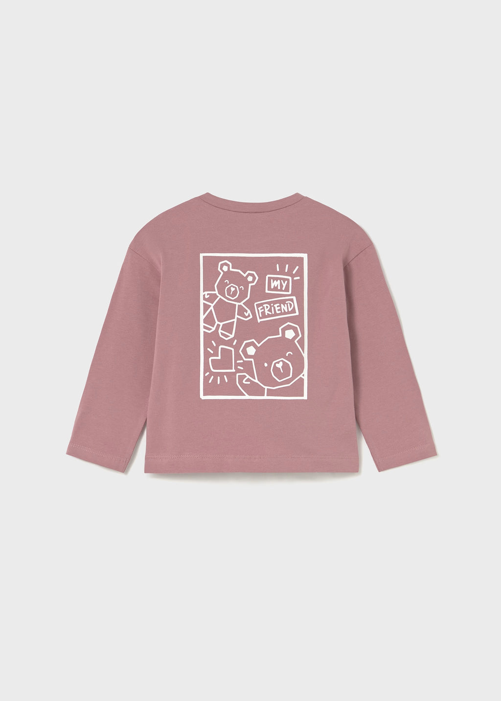 Camiseta print espalda manga larga