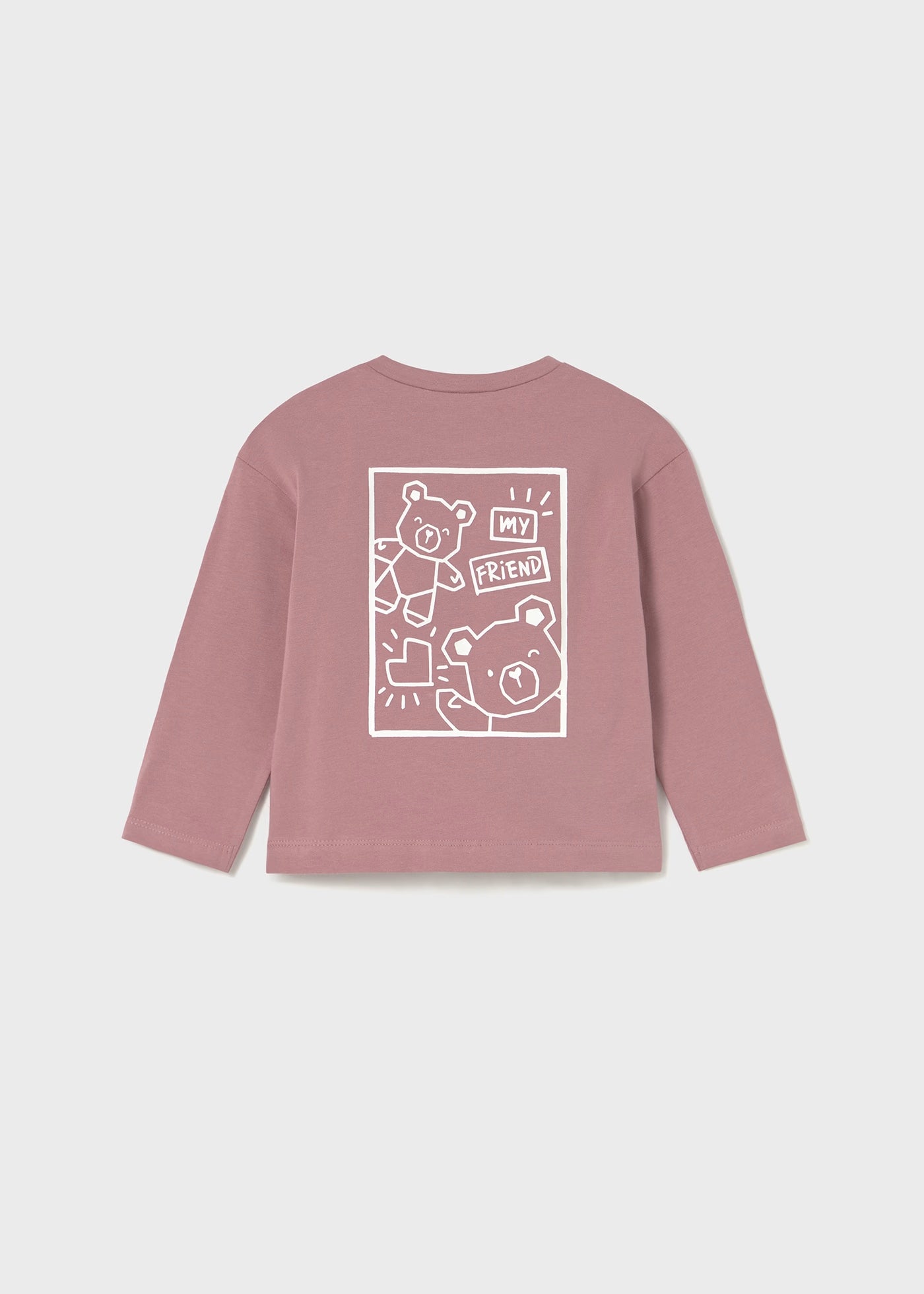 Camiseta print espalda manga larga