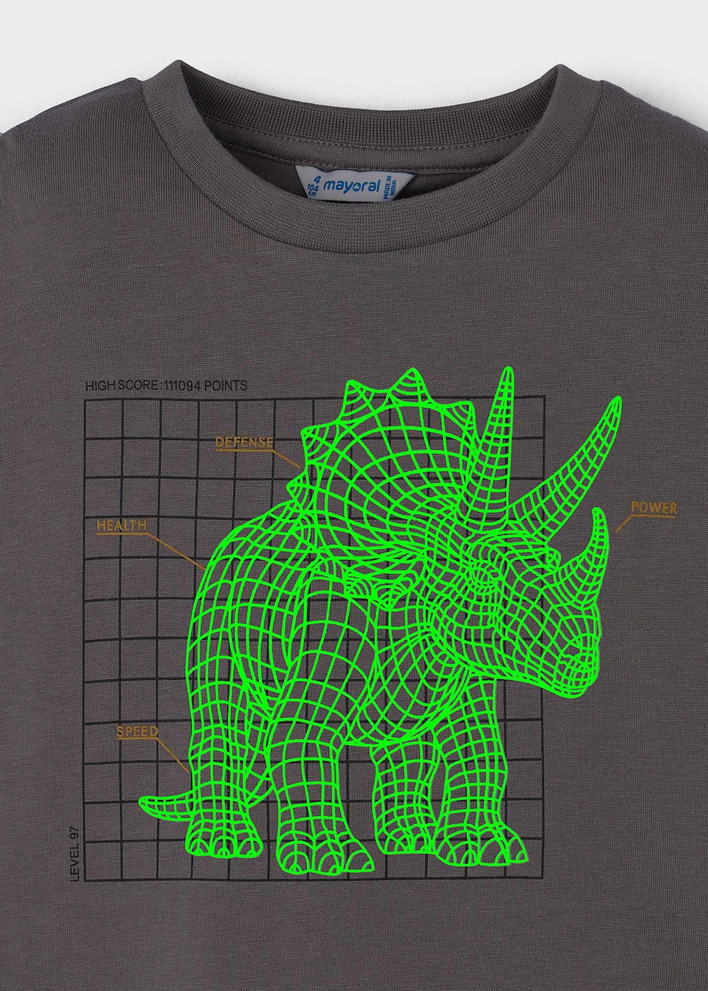 Camiseta (glow in the dark) manga larga
