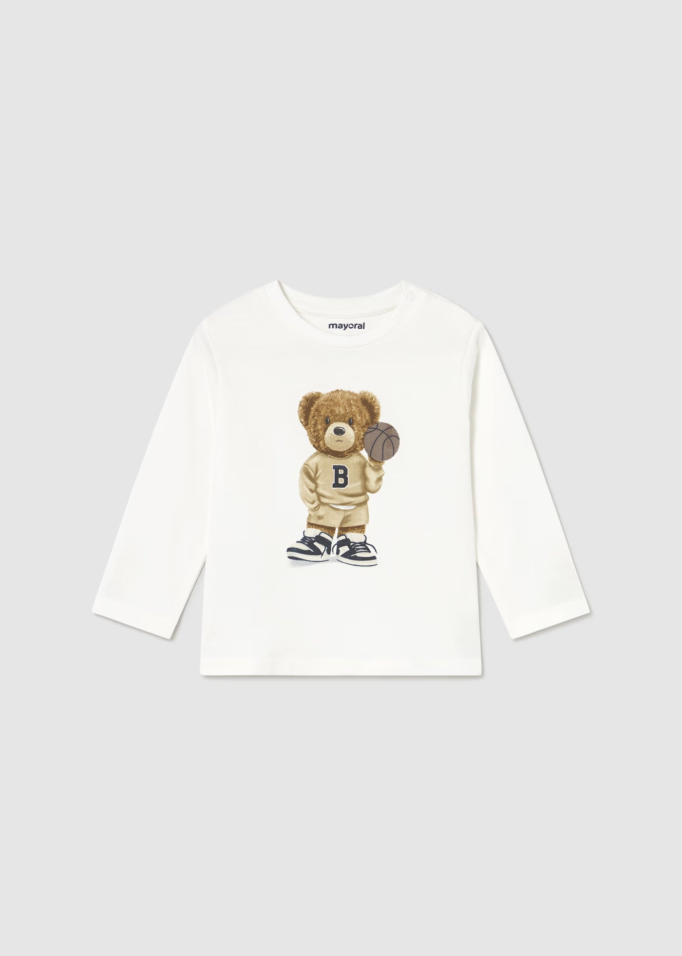 Camiseta oso manga larga