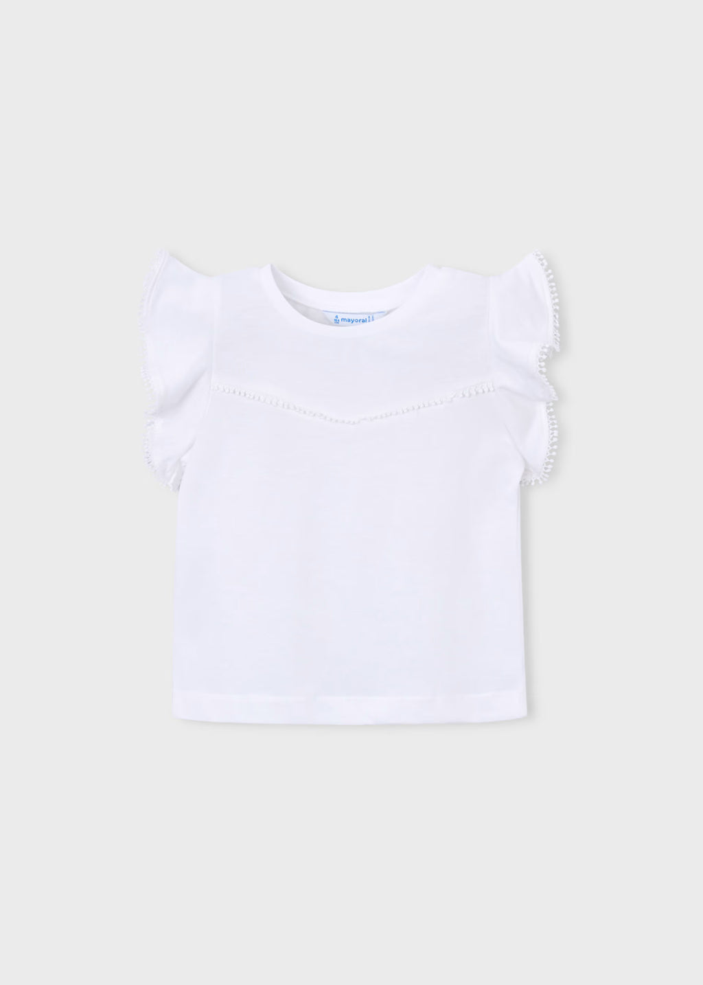 Camiseta manga corta puntillas