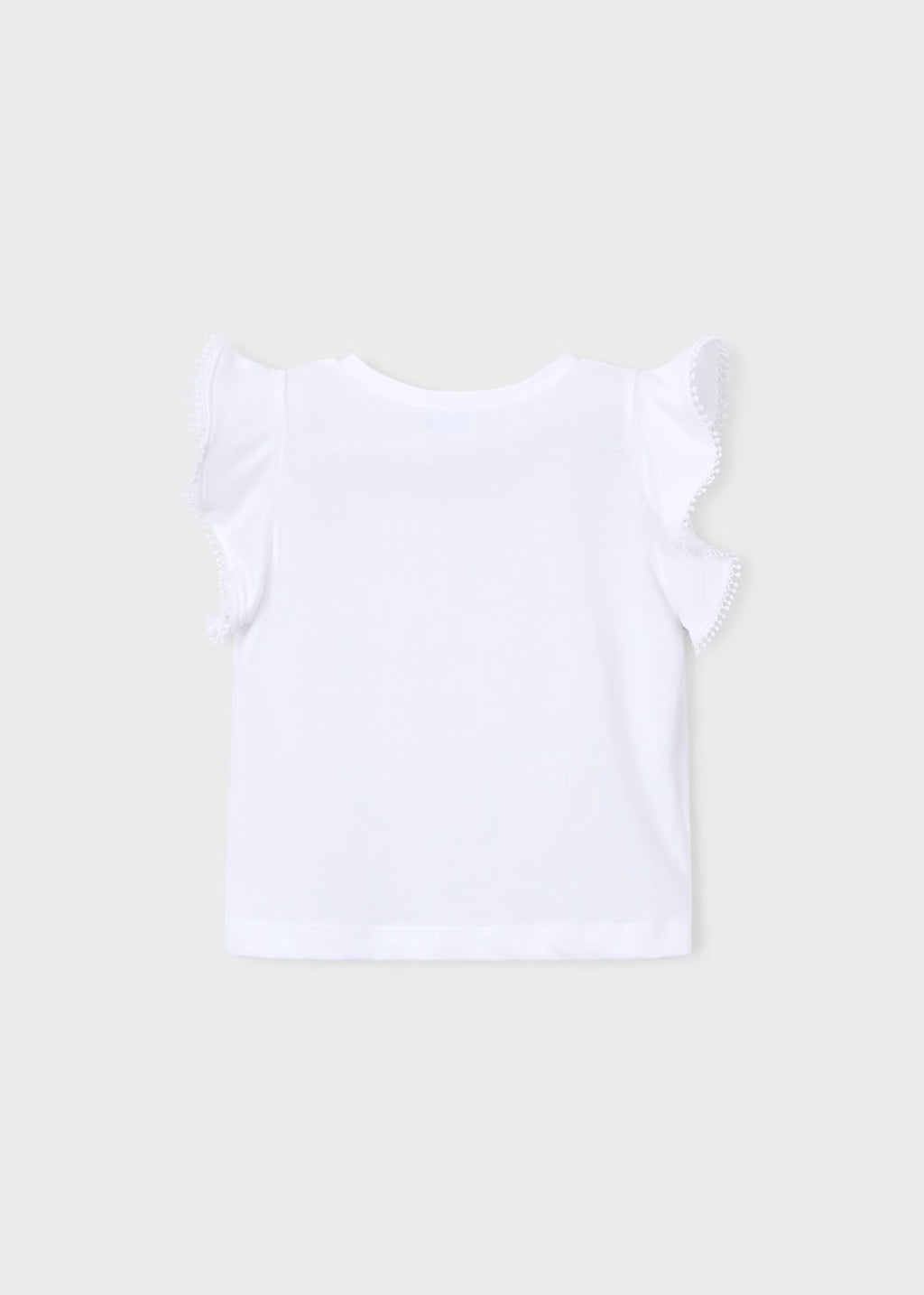 Camiseta manga corta puntillas