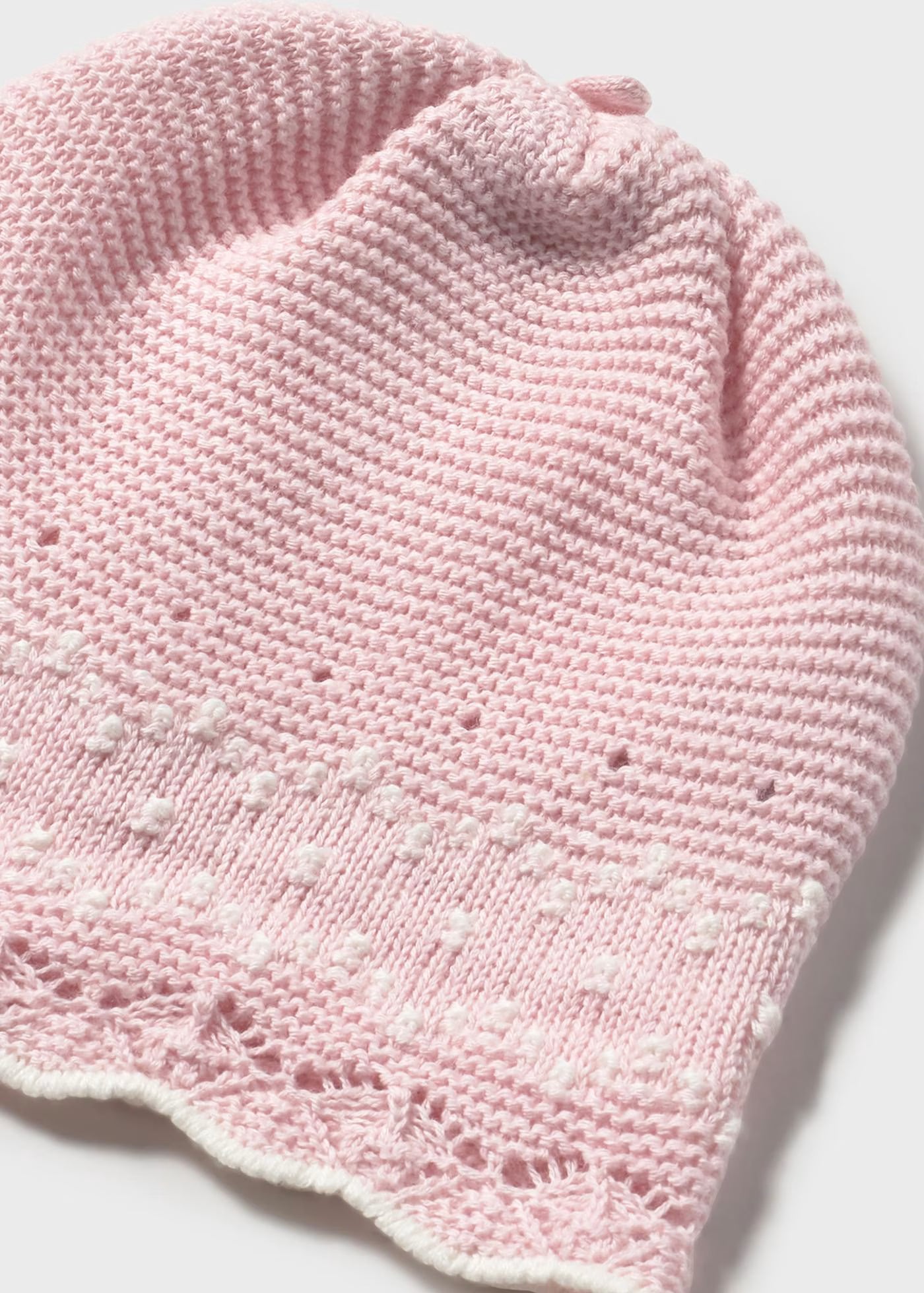 Conjunto polaina y gorro tricot