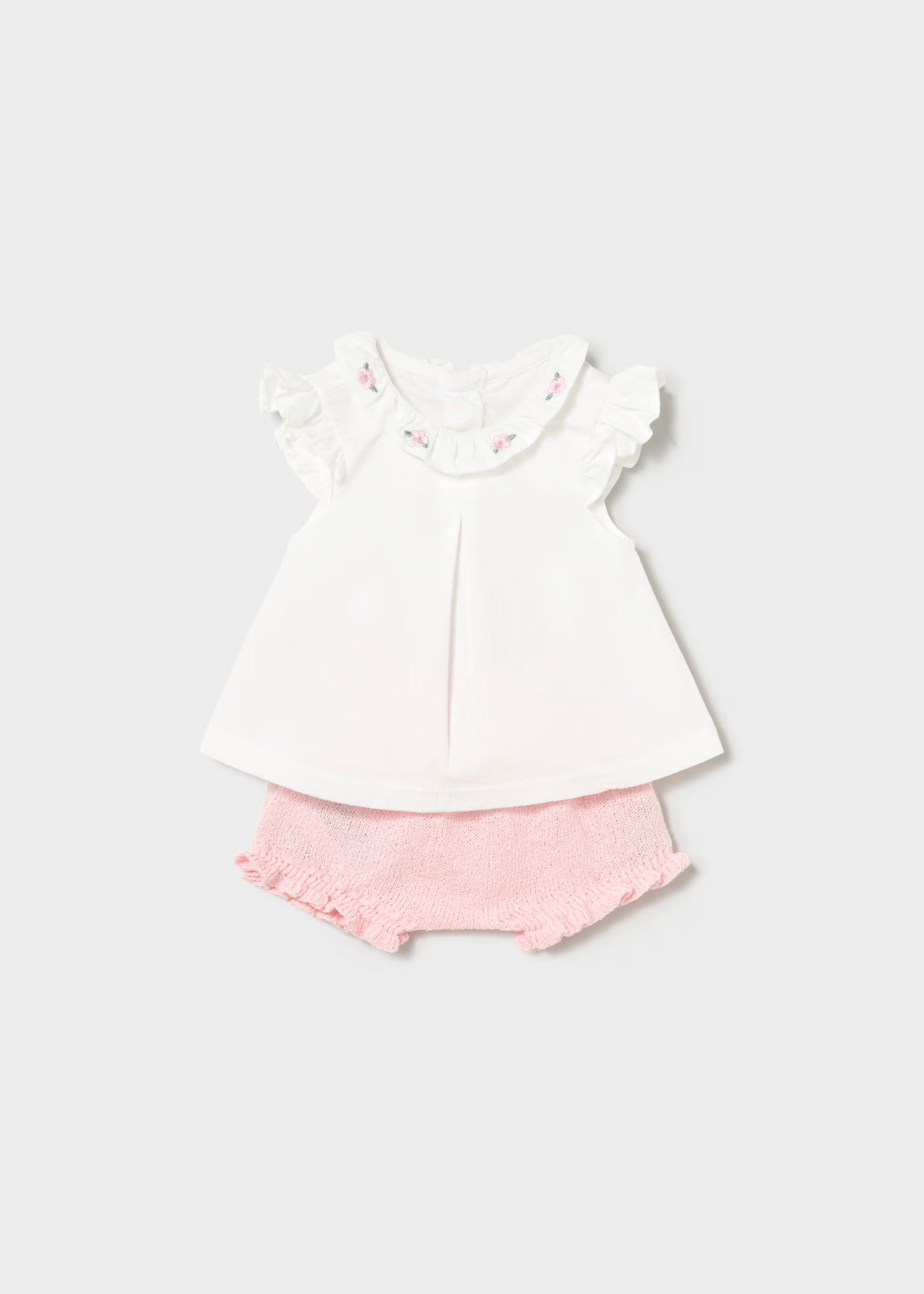 Conjunto blush y tricot