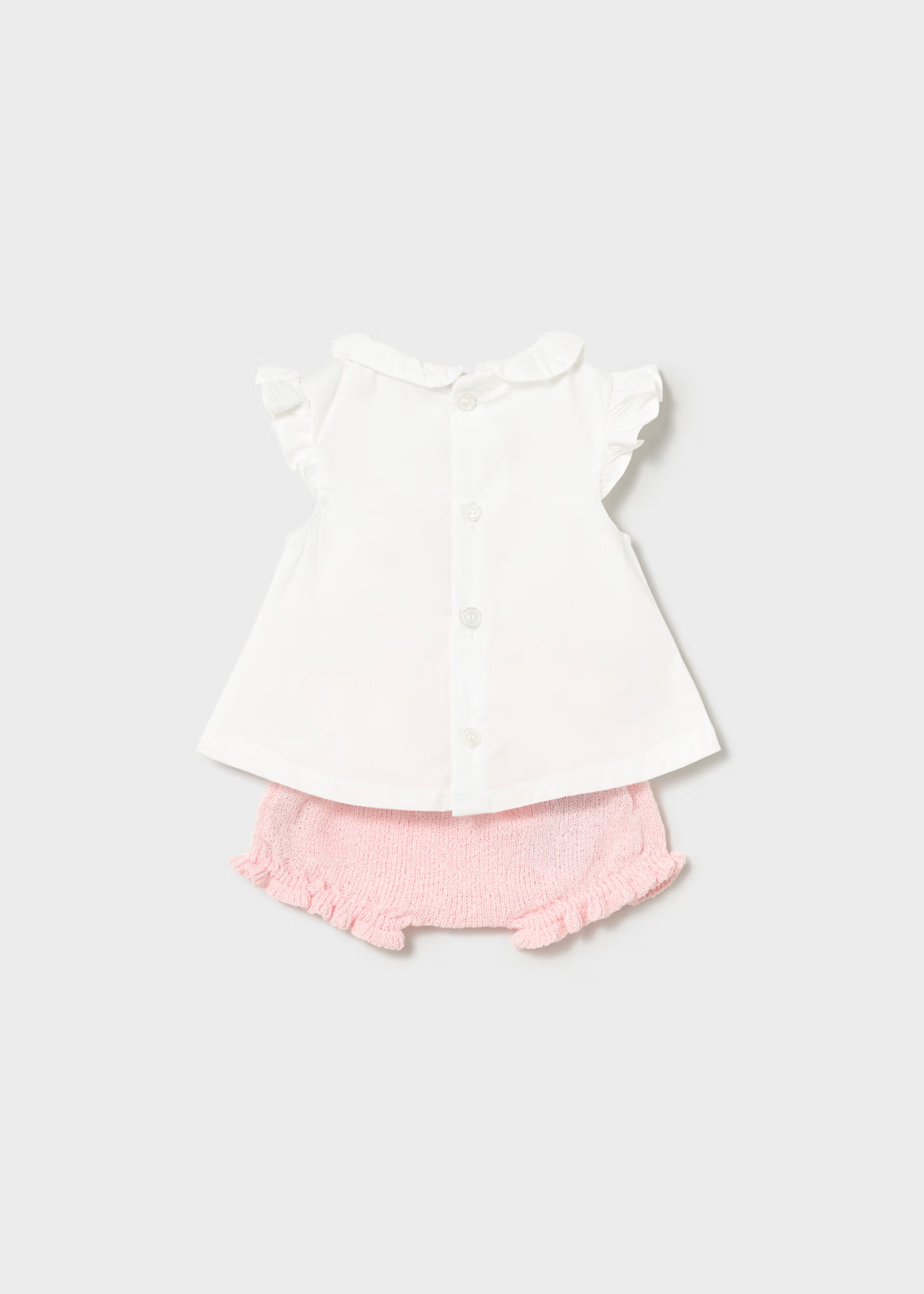 Conjunto blush y tricot