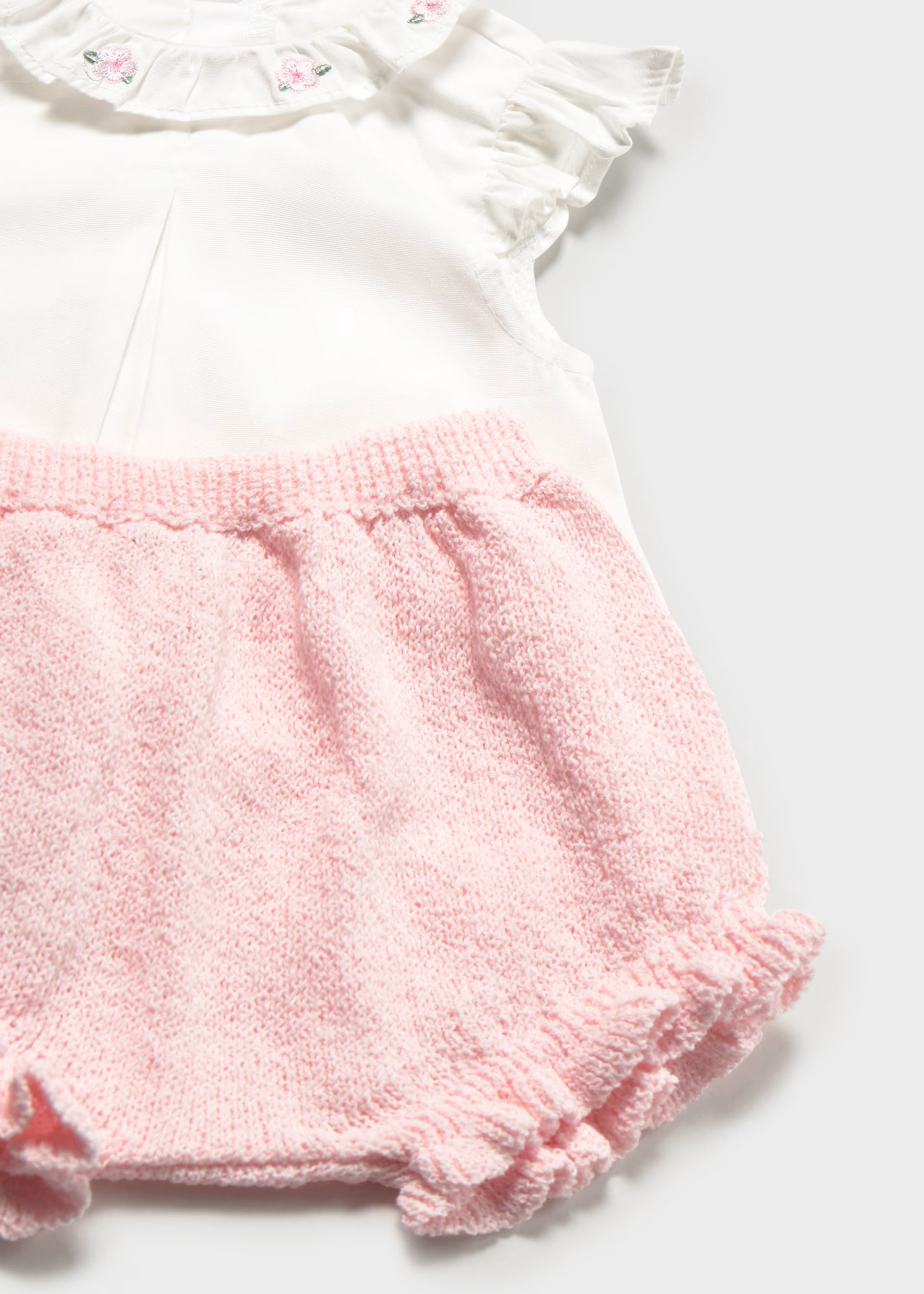 Conjunto blush y tricot