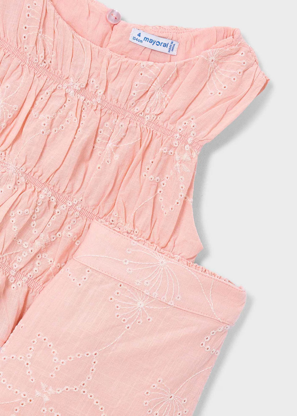 Conjunto pantalon largo bordado