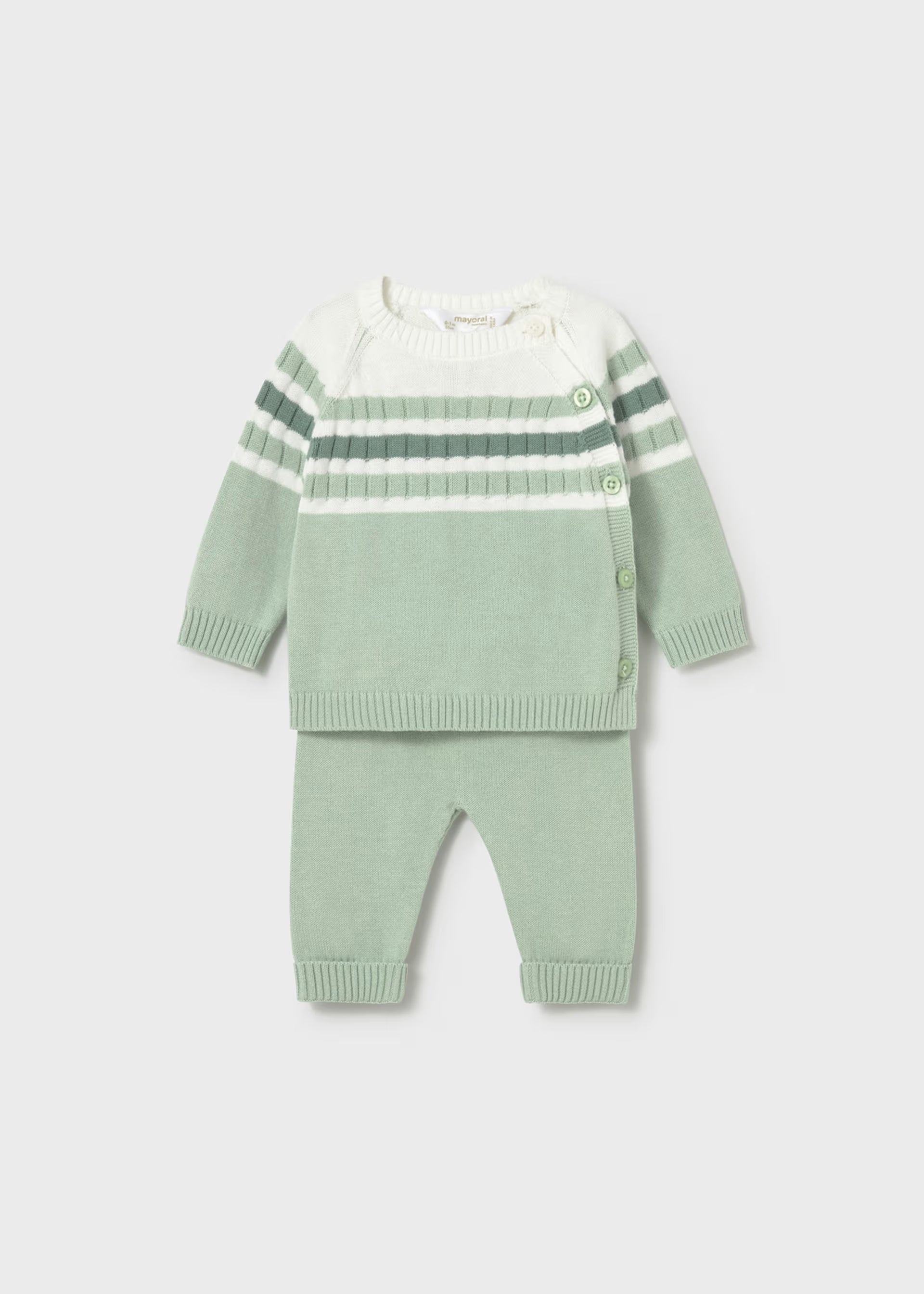 Conjunto pantalon largo tricot