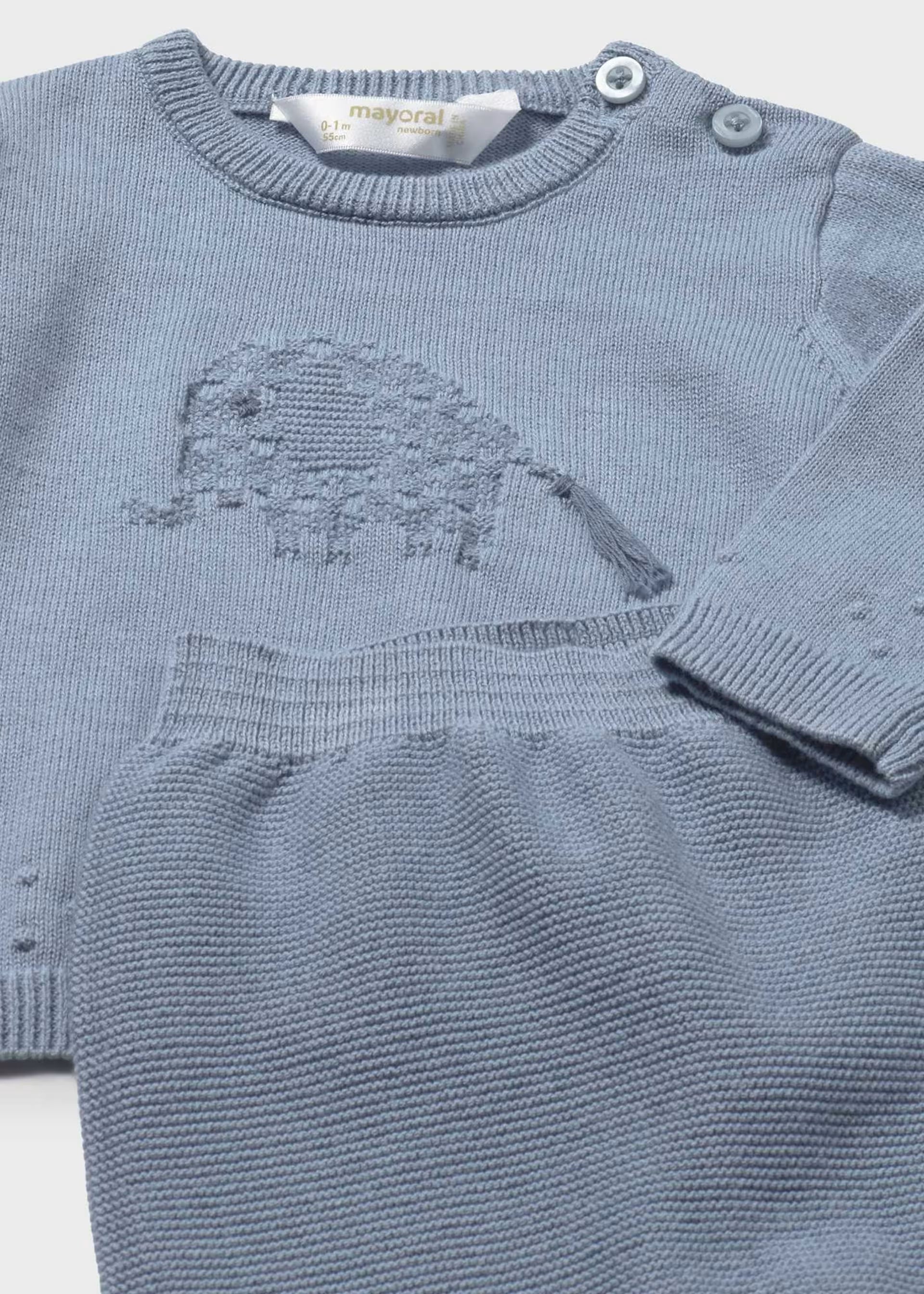 Conjunto polaina tricot