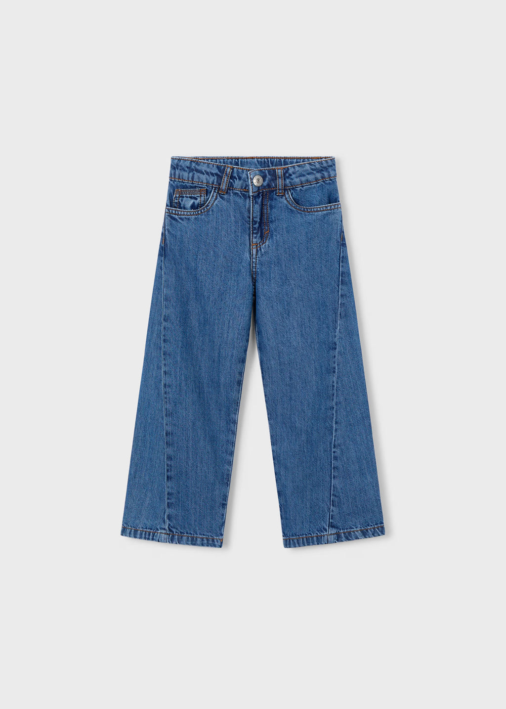 Pantalon largo denim obscuro