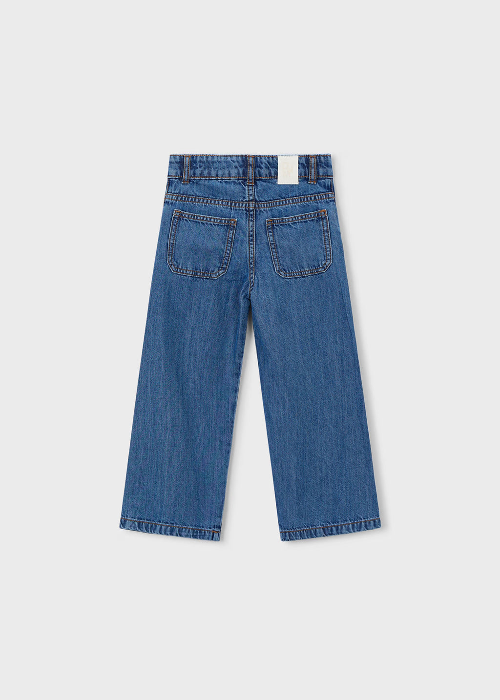 Pantalon largo denim obscuro