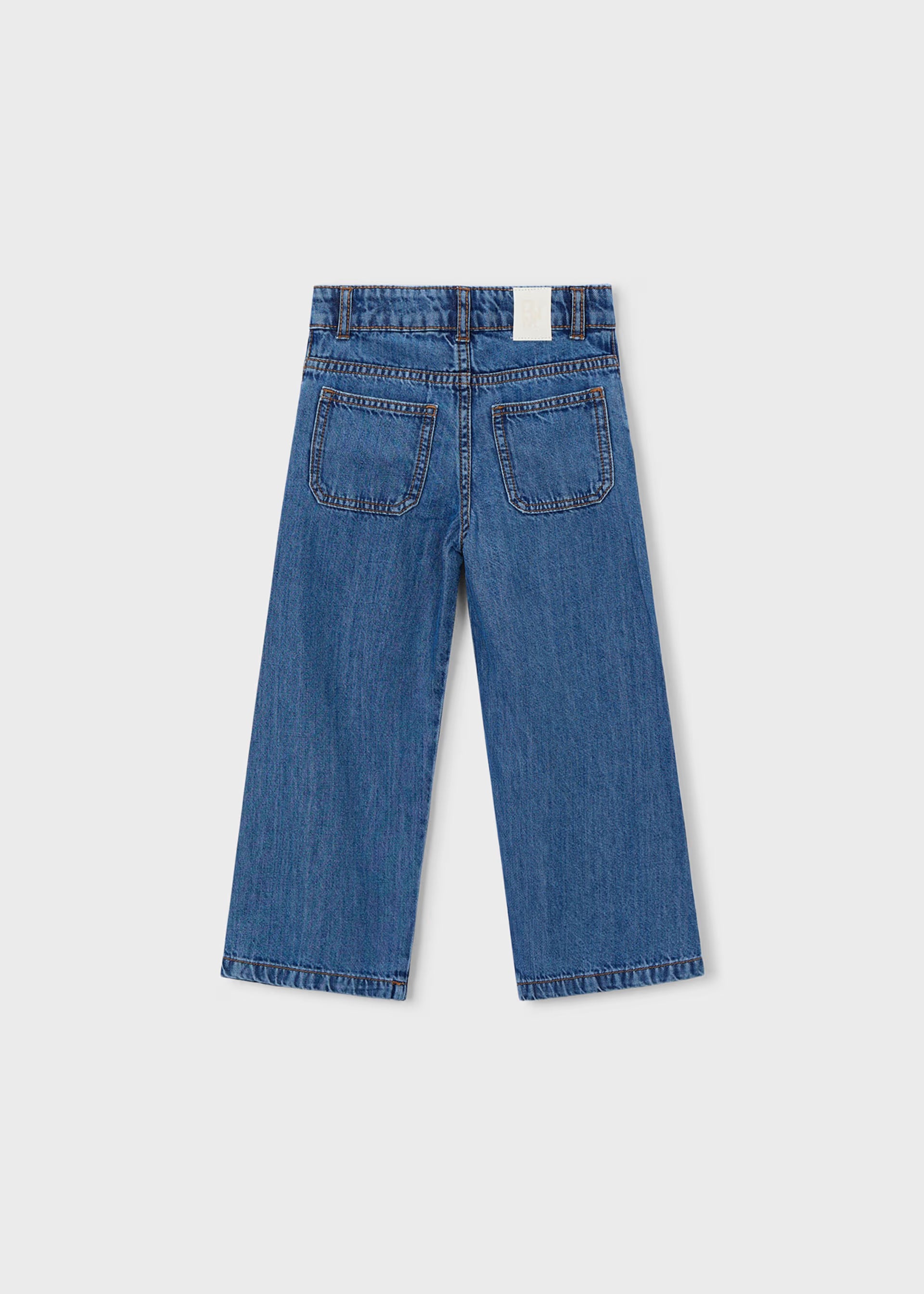 Pantalon largo denim obscuro