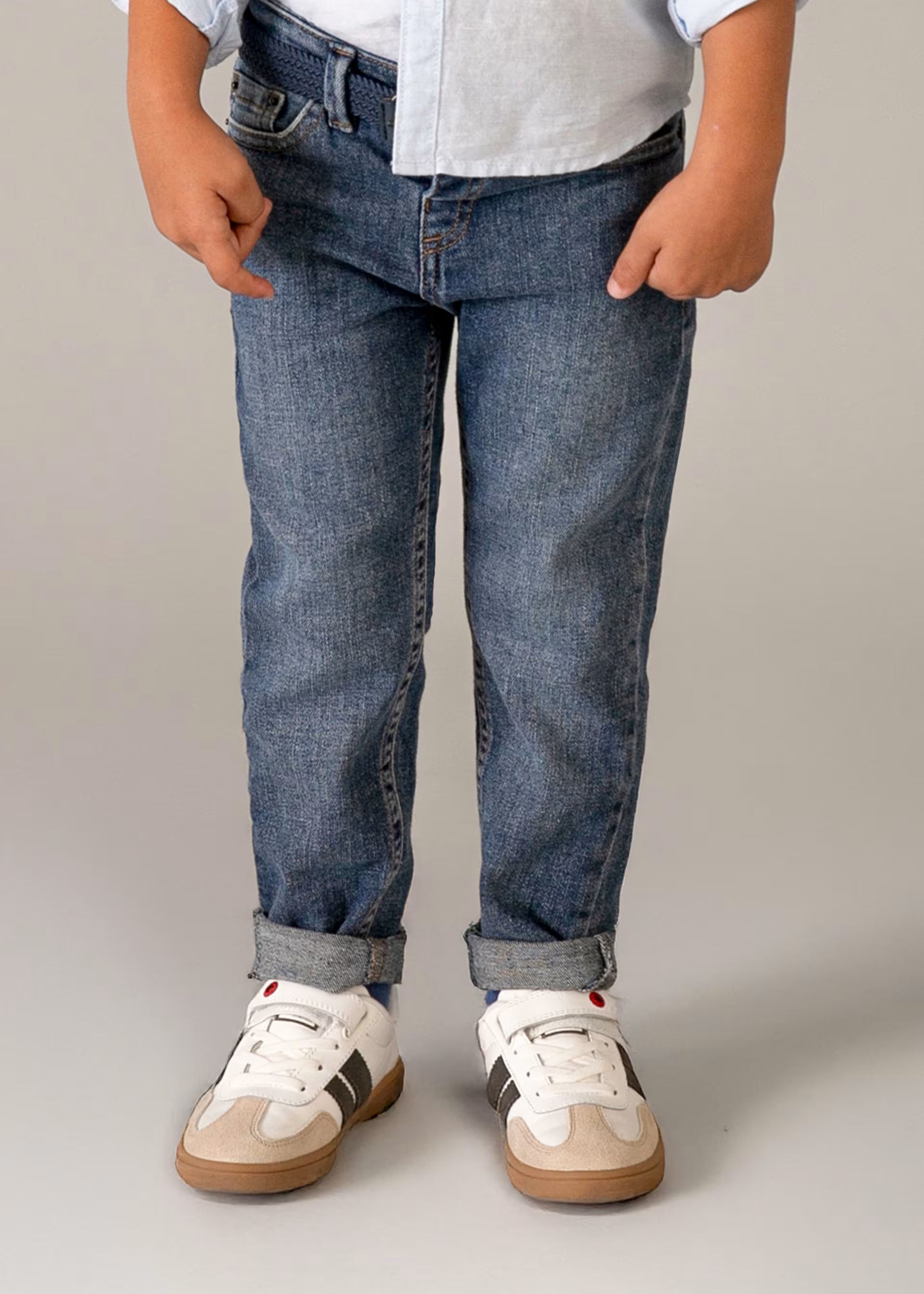 Pantalon tejano regular fit basic
