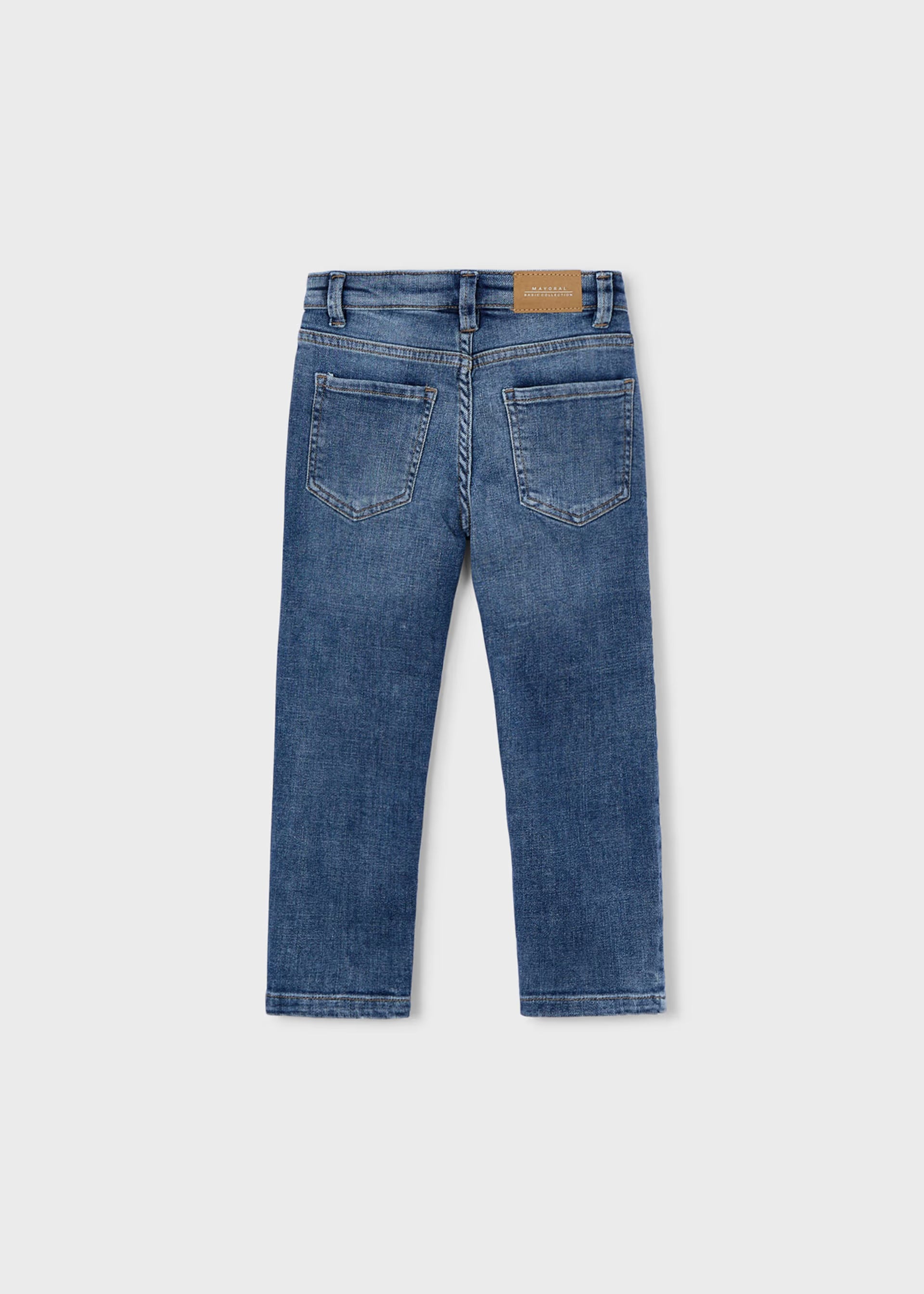 Pantalon tejano regular fit basic