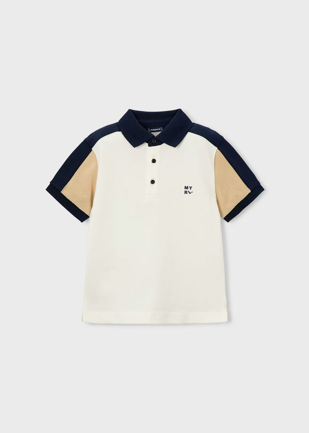 Polo manga corta combinado