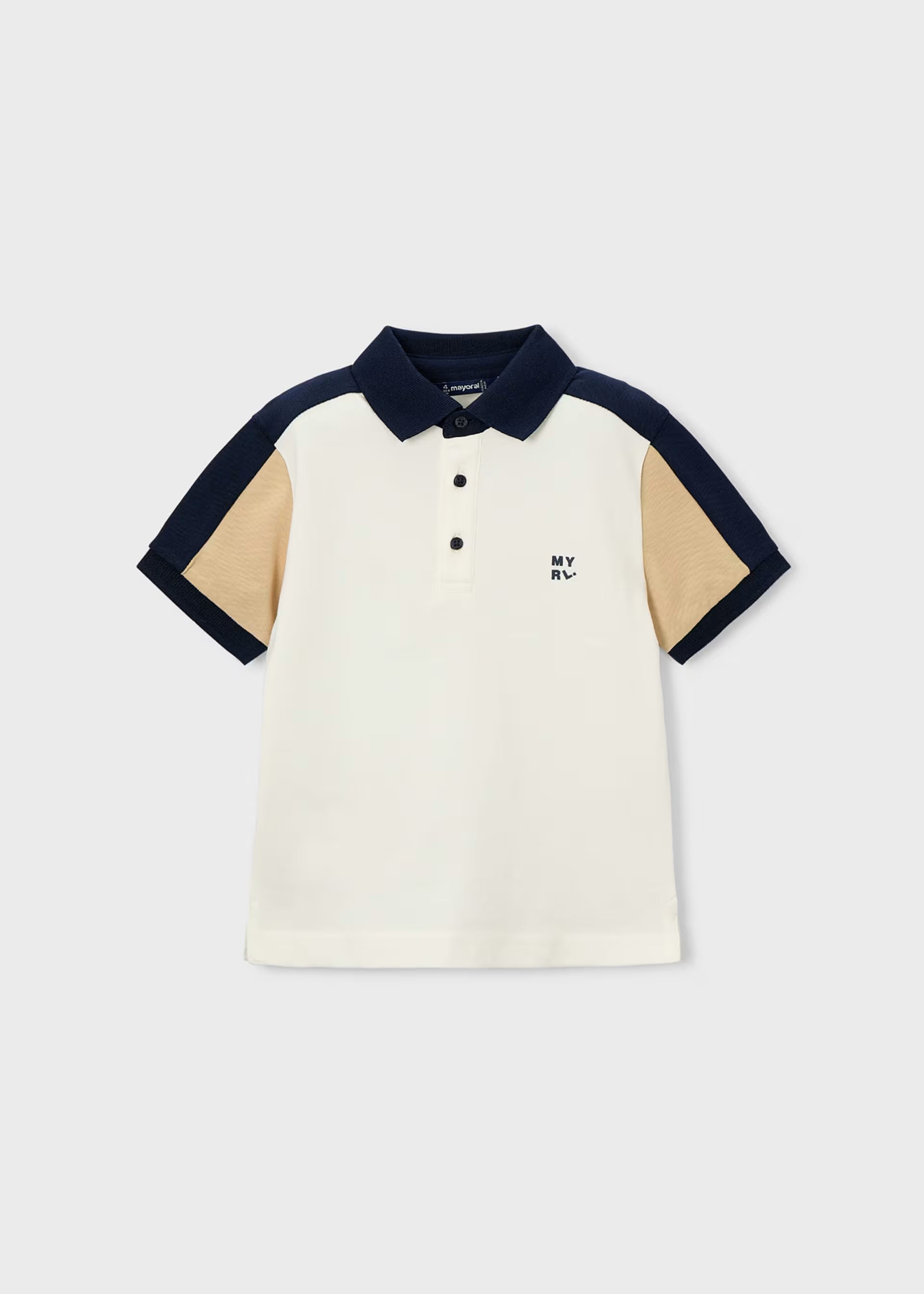 Polo manga corta combinado