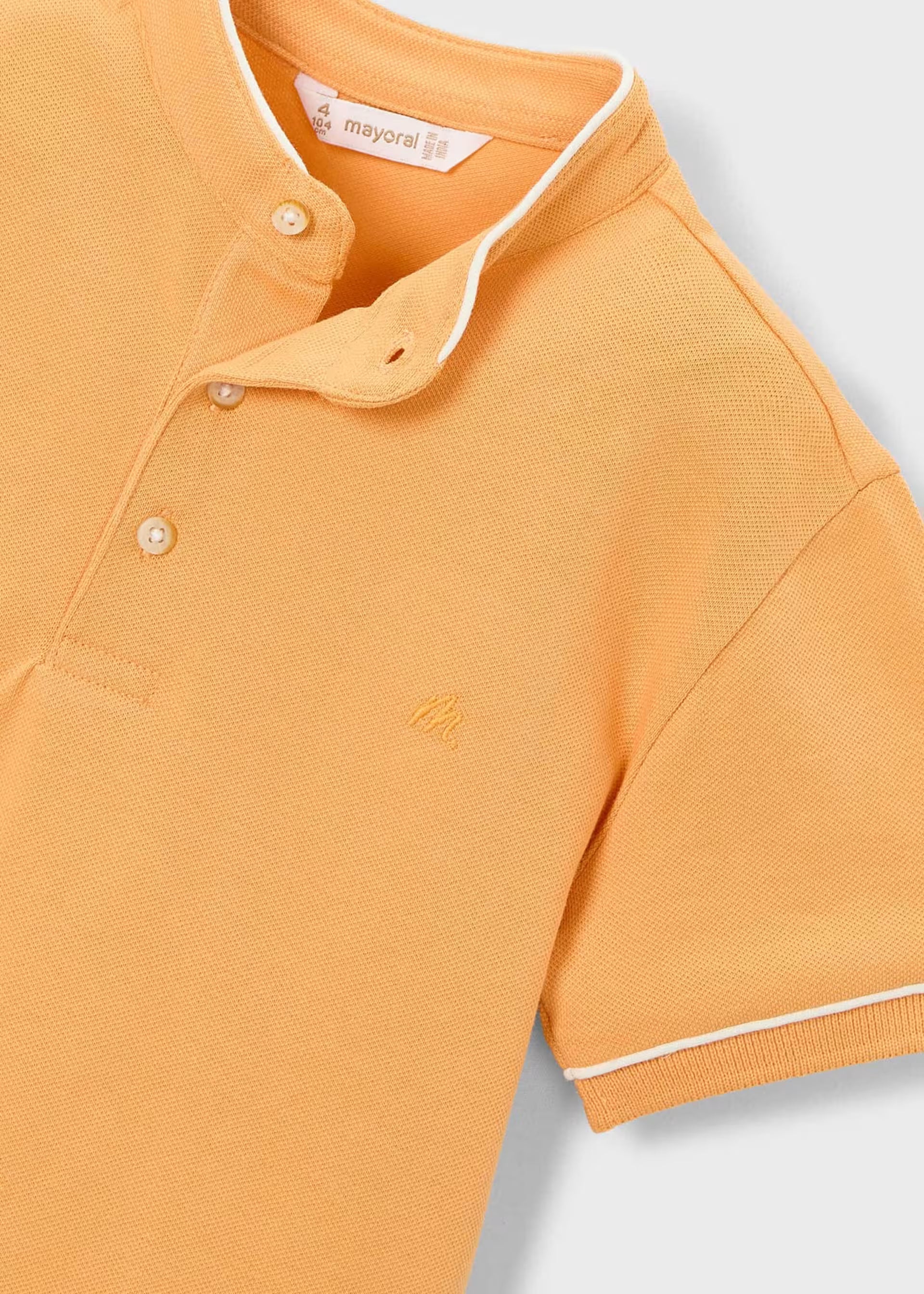Polo manga corta cuello mao